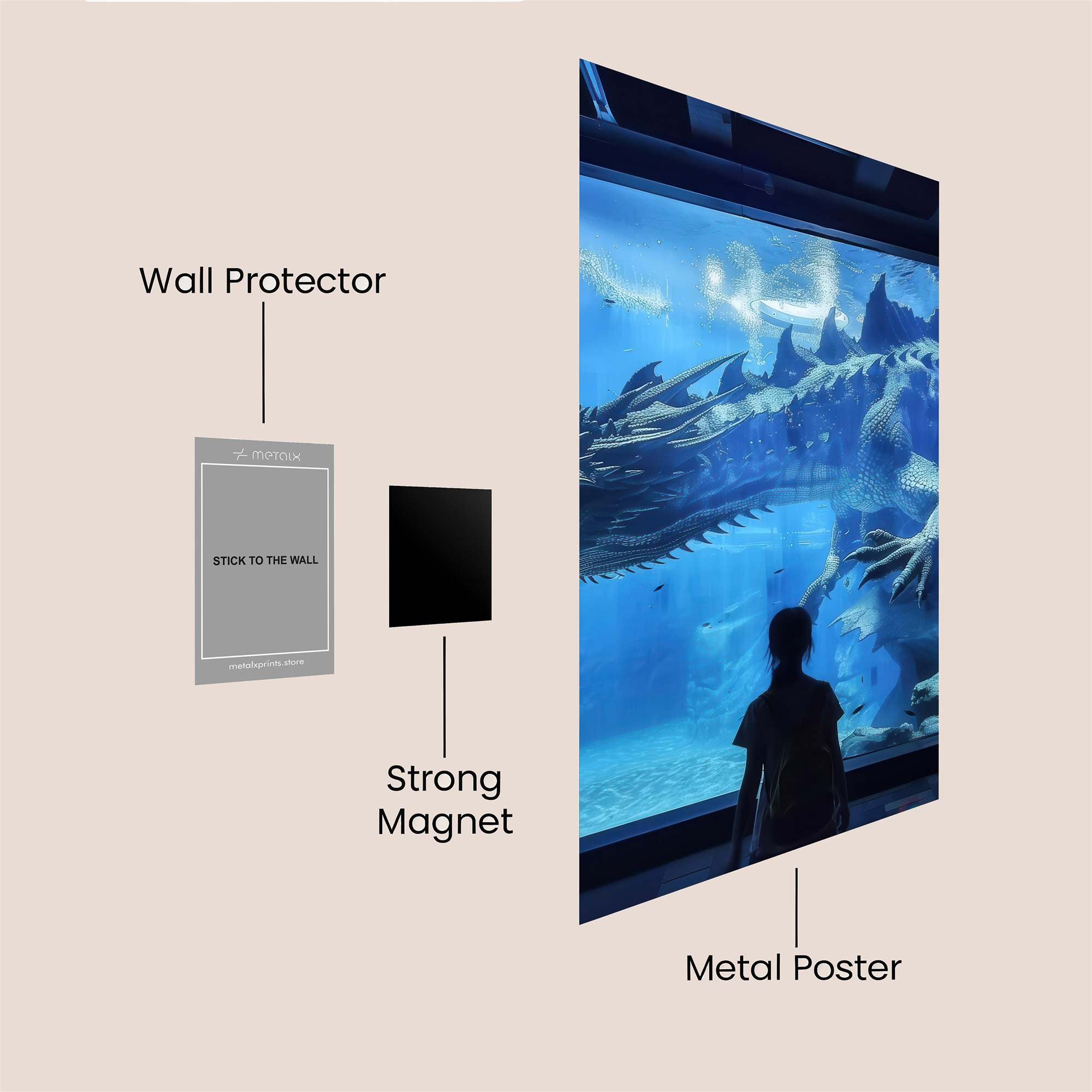 Aquatic Enchantment Safe Wall Magnetic / M