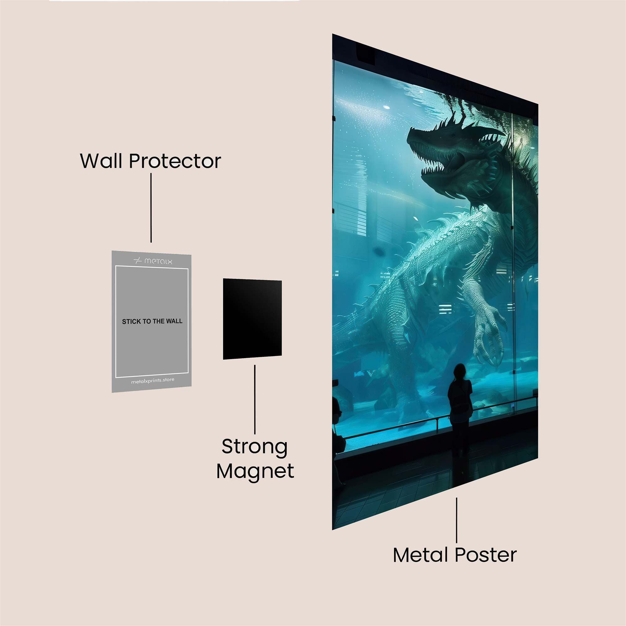 Aqua Menace Safe Wall Magnetic / M