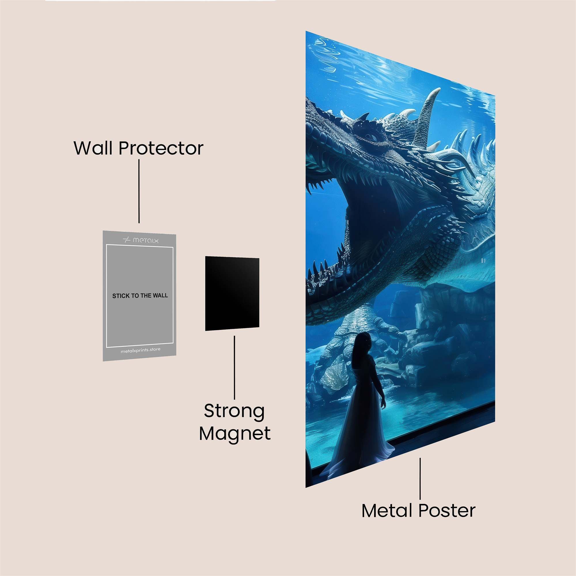 Aquatic Majesty Safe Wall Magnetic / M