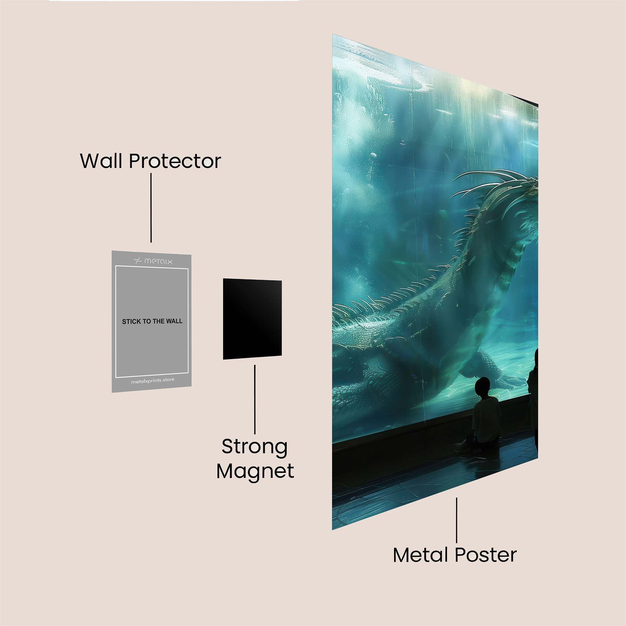 Aquatic Majesty Safe Wall Magnetic / M