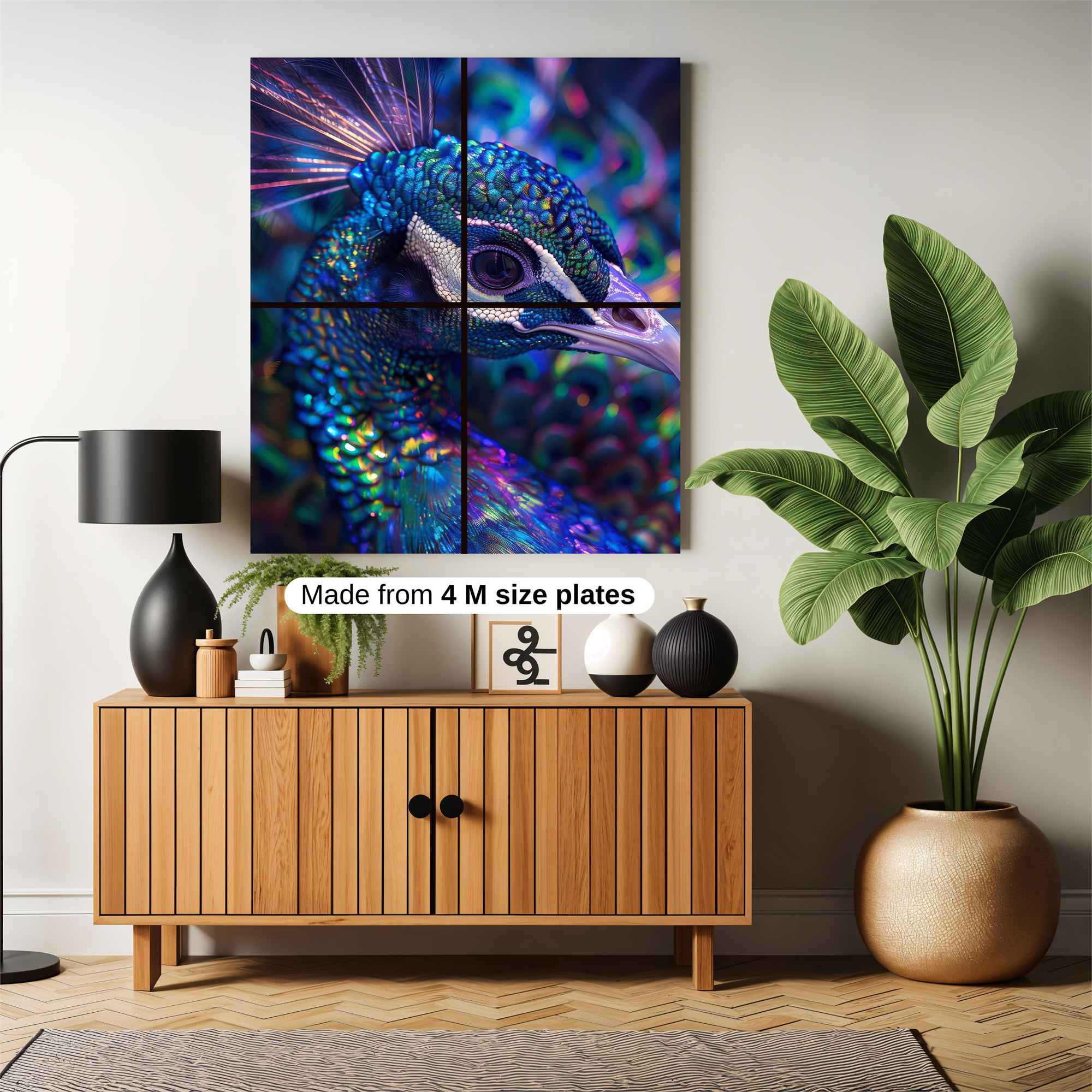 Peacock Prism Safe Wall Magnetic / M