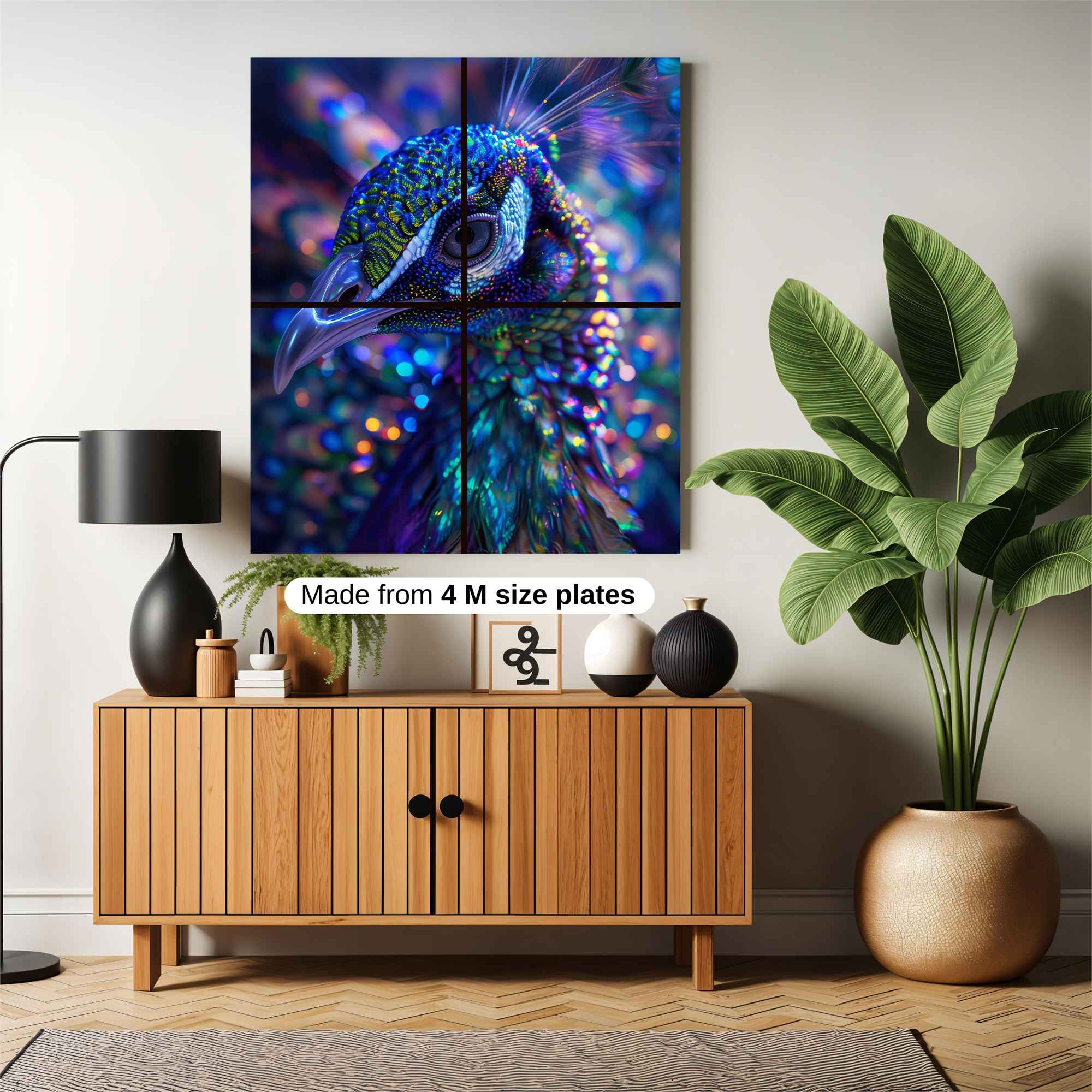 Peacock Radiance Safe Wall Magnetic / M