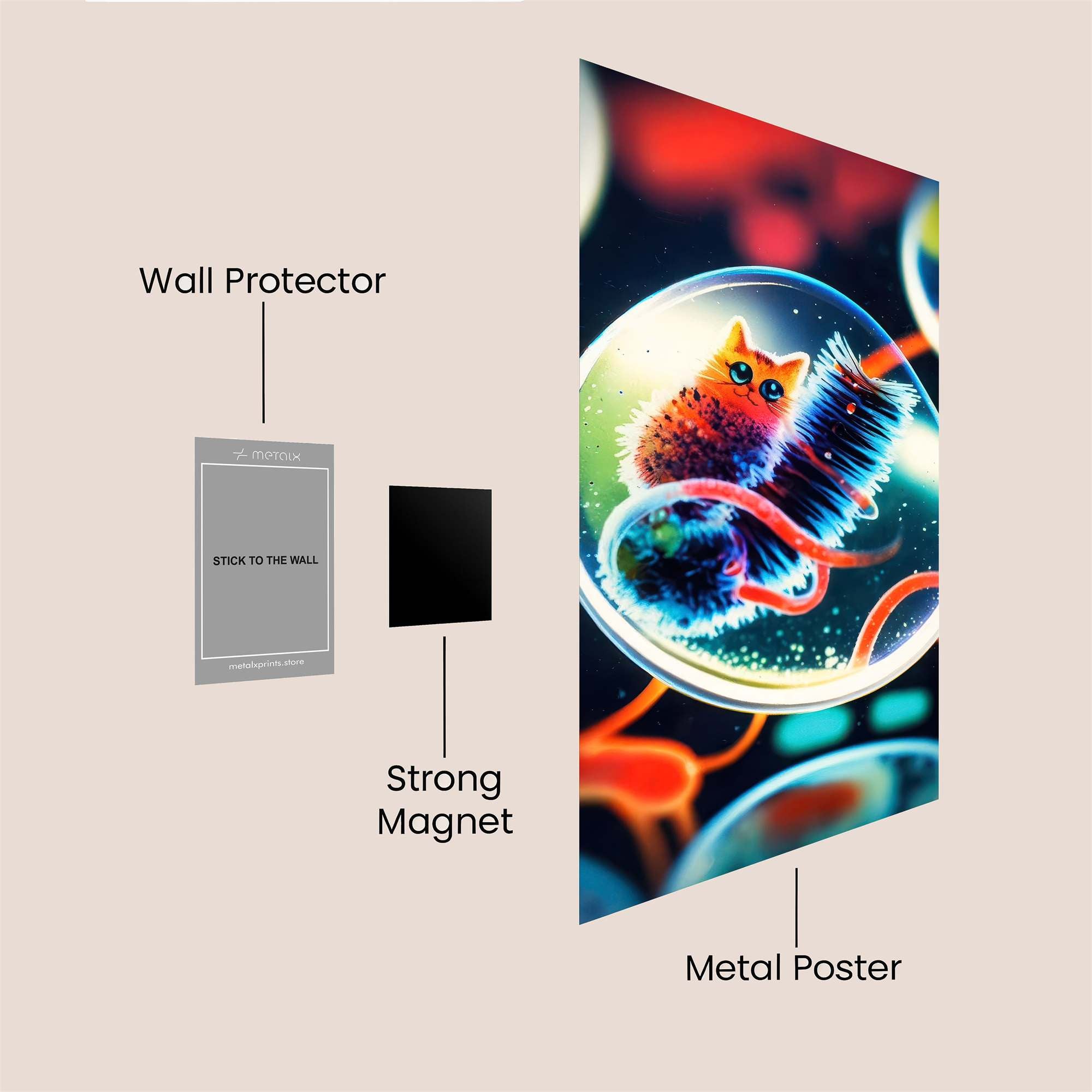 Feline Enigma Safe Wall Magnetic / M