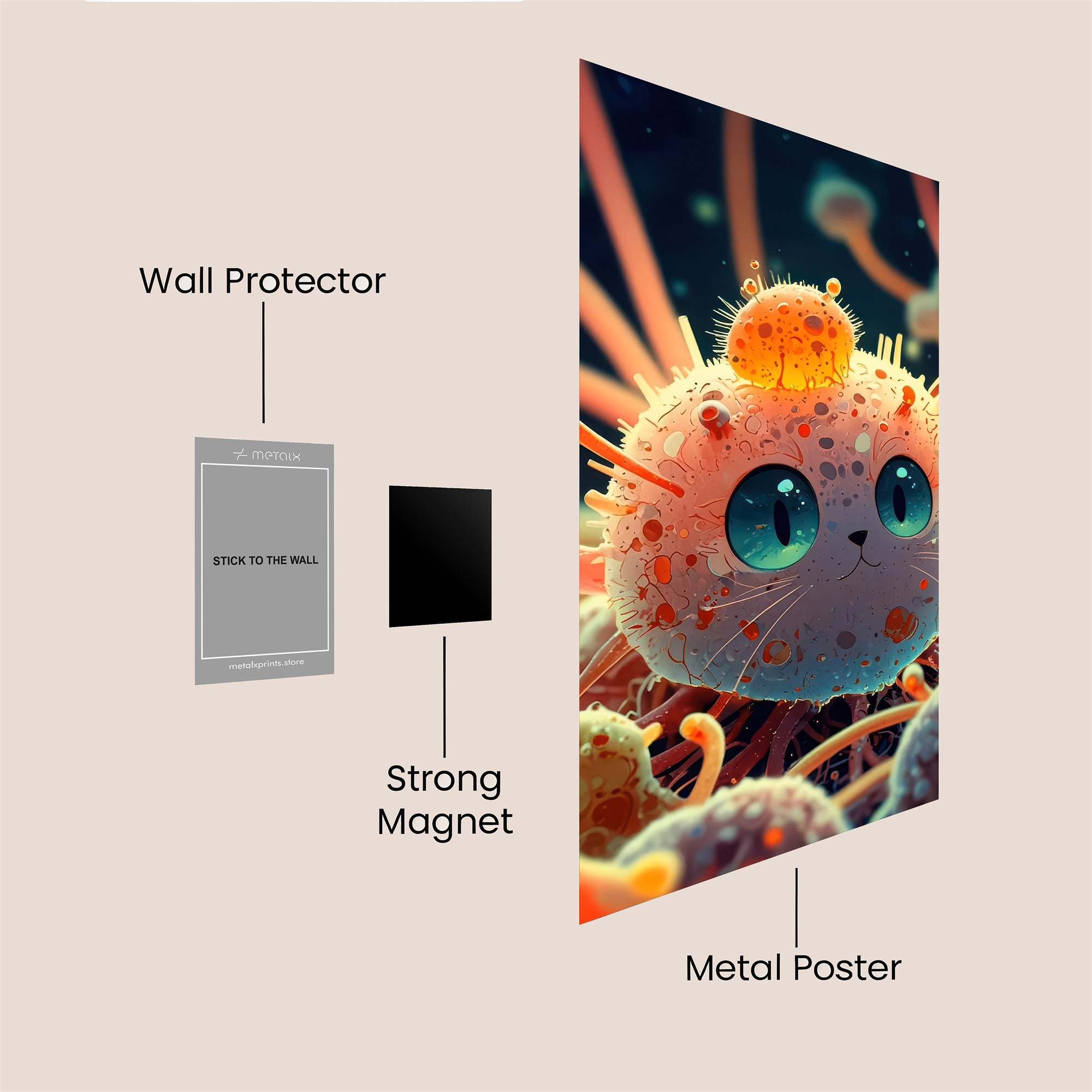 Whimsical Bloom Safe Wall Magnetic / M