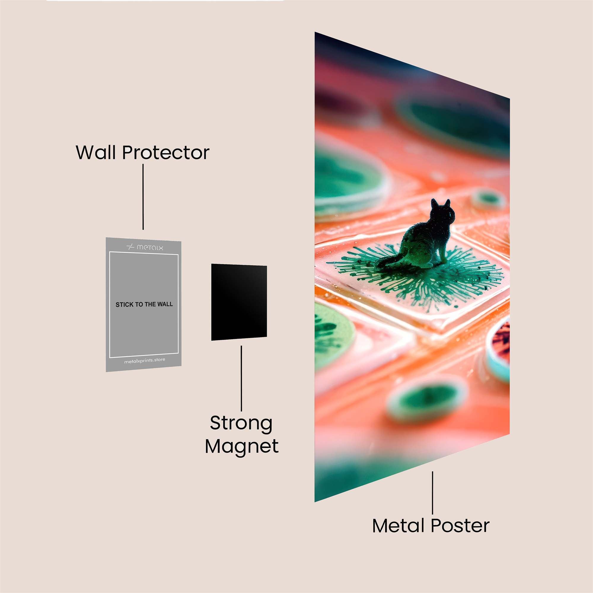 Miniature Whimsy Safe Wall Magnetic / M