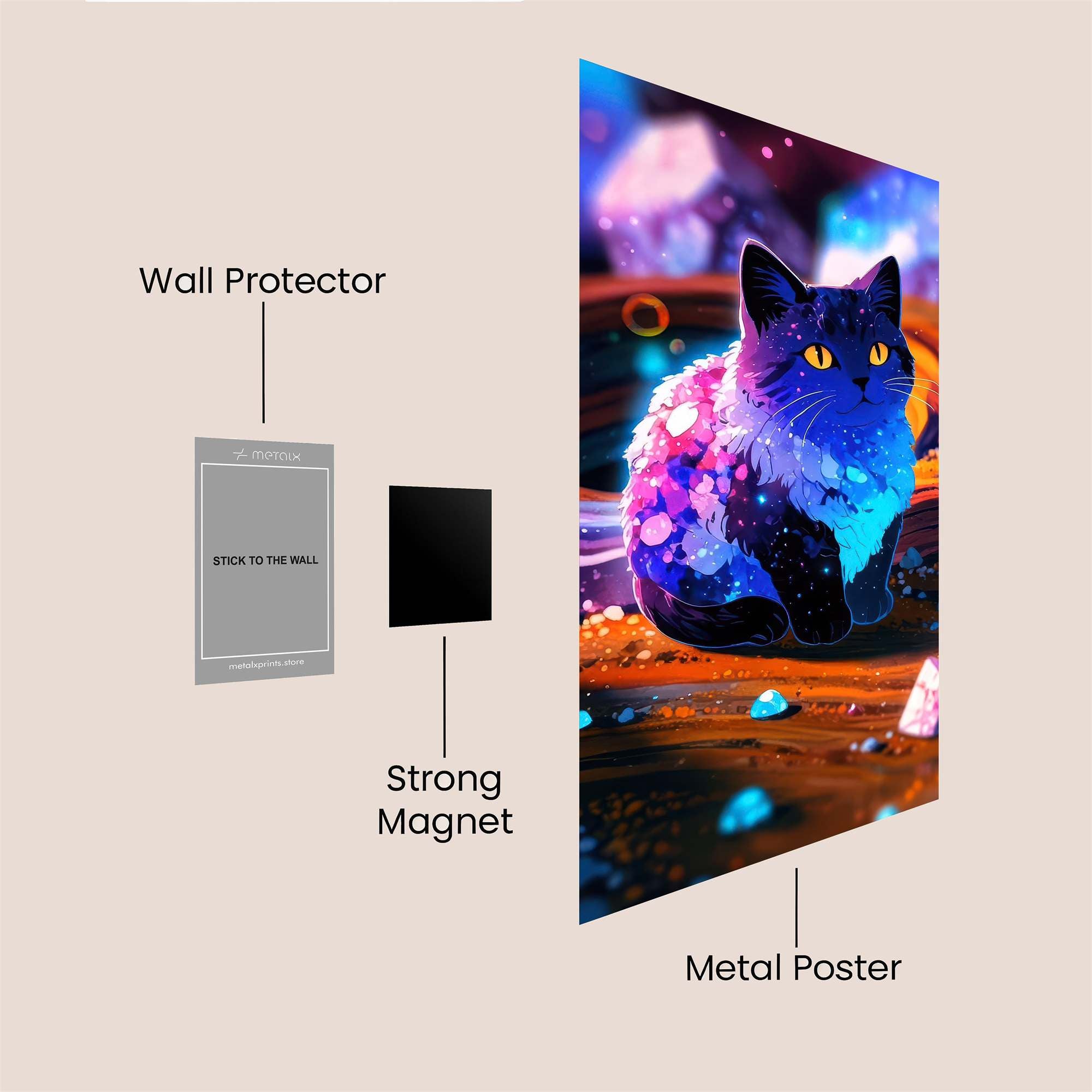 Cosmic Whiskers Safe Wall Magnetic / M