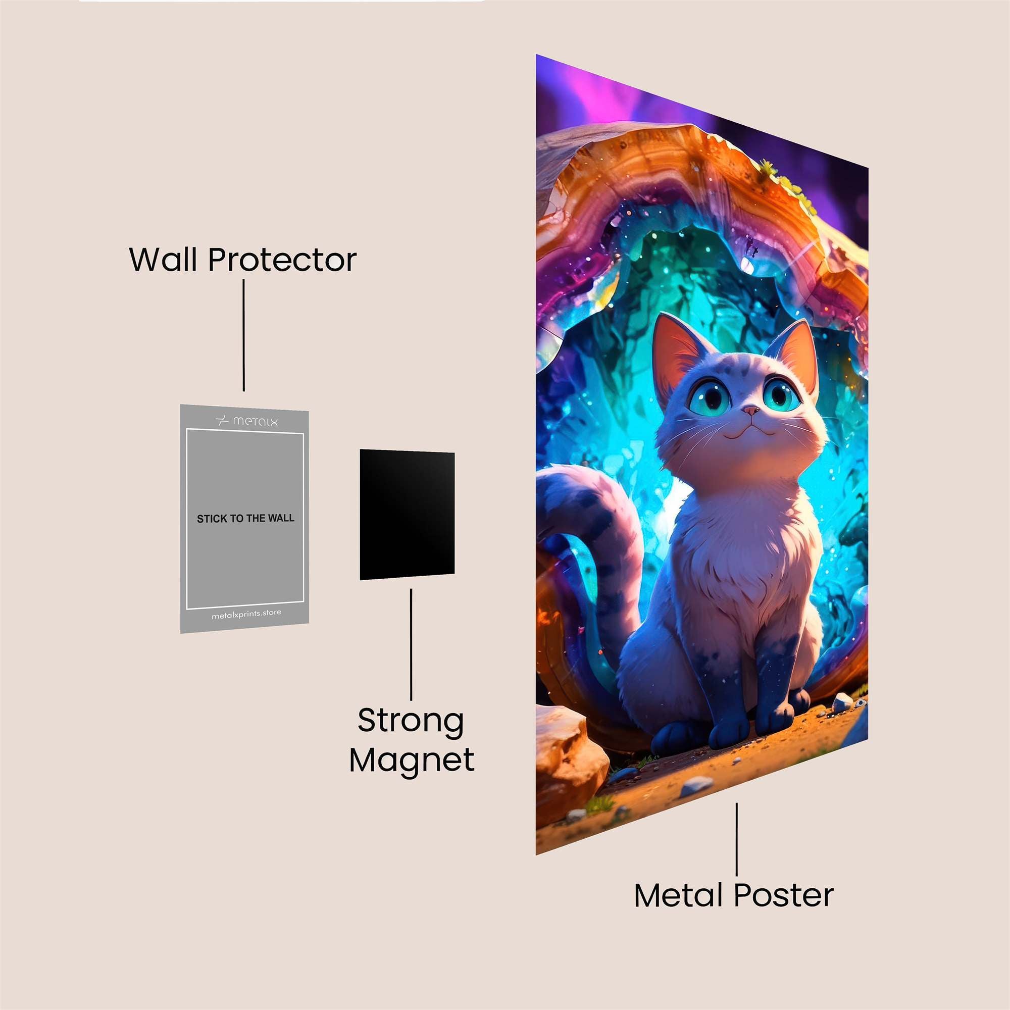 Geode Guardian Safe Wall Magnetic / M