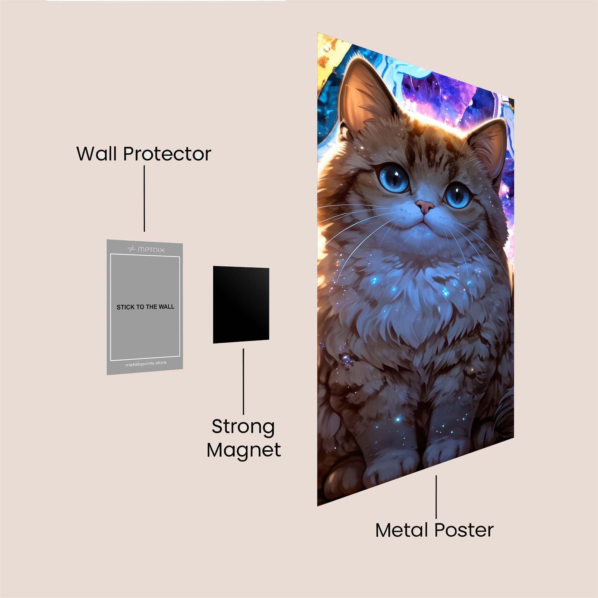 Cosmic Whiskers Safe Wall Magnetic / M