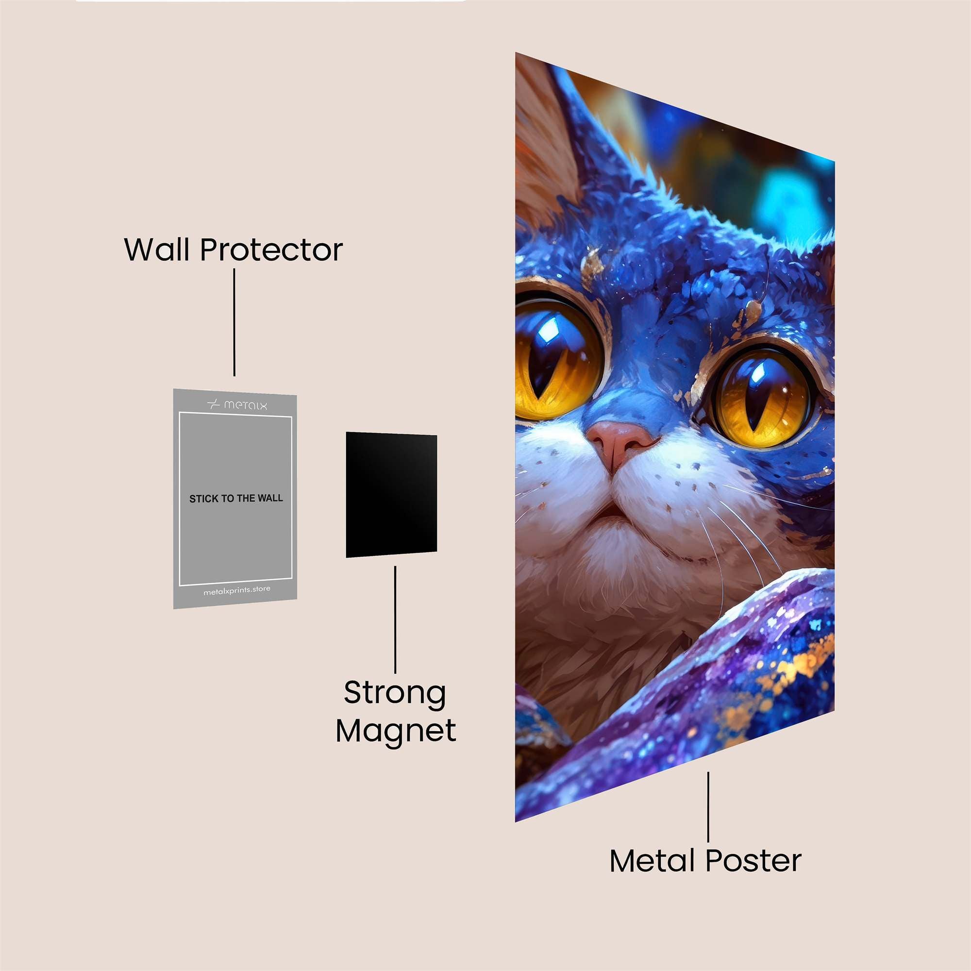 Cosmic Whiskers Safe Wall Magnetic / M