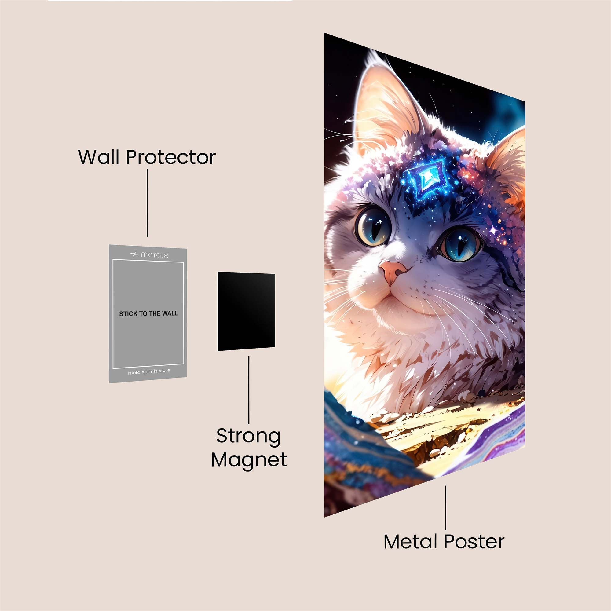 Galactic Whimsy Safe Wall Magnetic / M