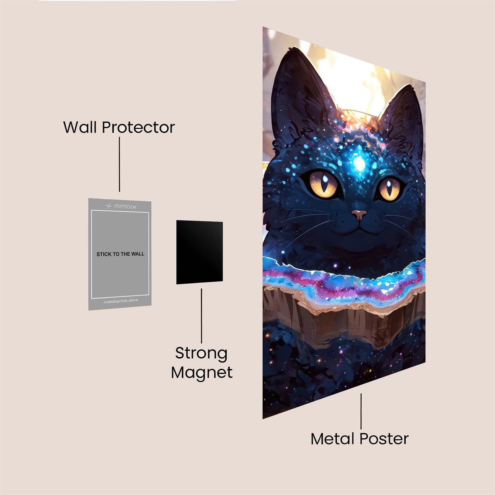 Cosmic Whiskers Safe Wall Magnetic / M