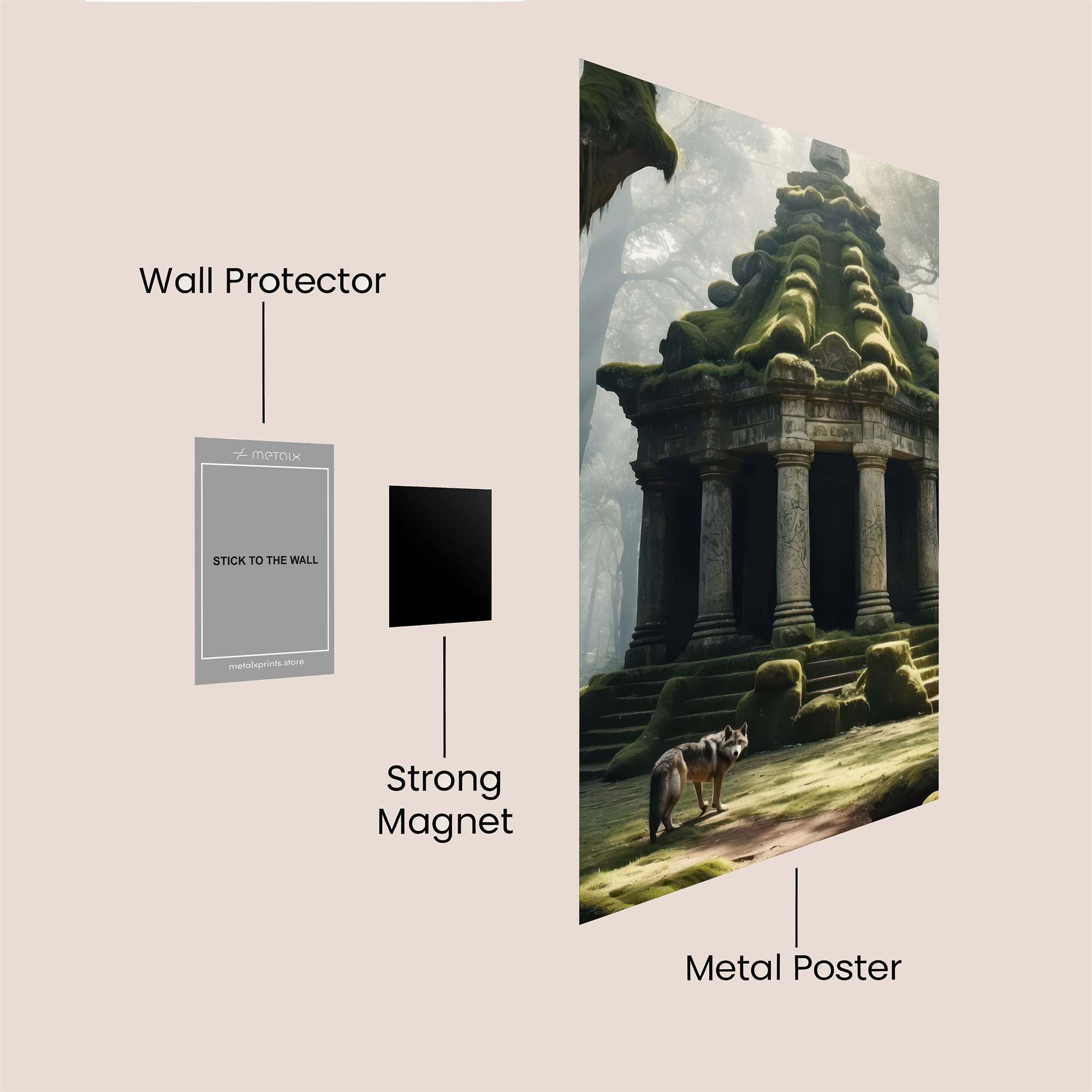 Mossy Serenity Safe Wall Magnetic / M