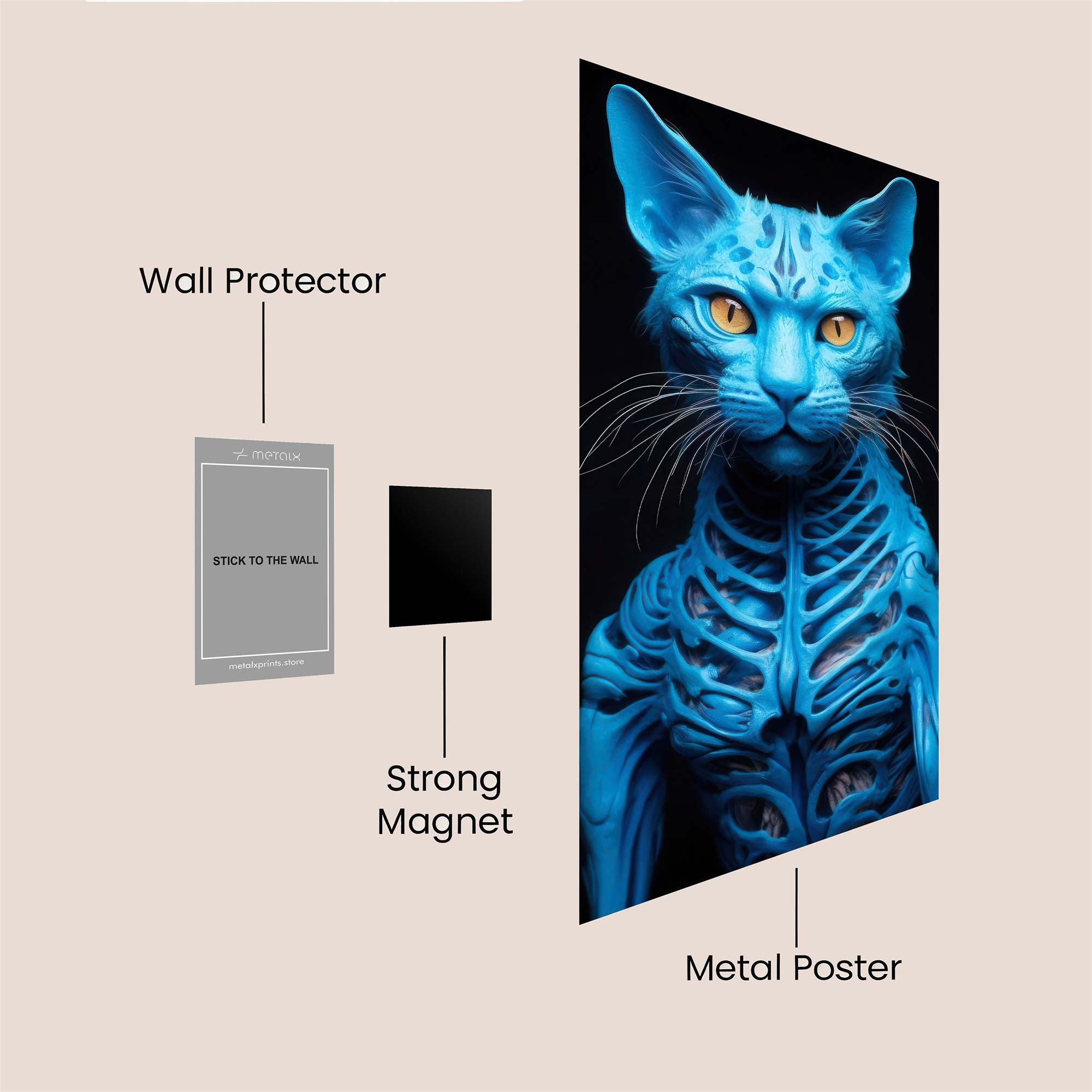 Feline Enigma Safe Wall Magnetic / M
