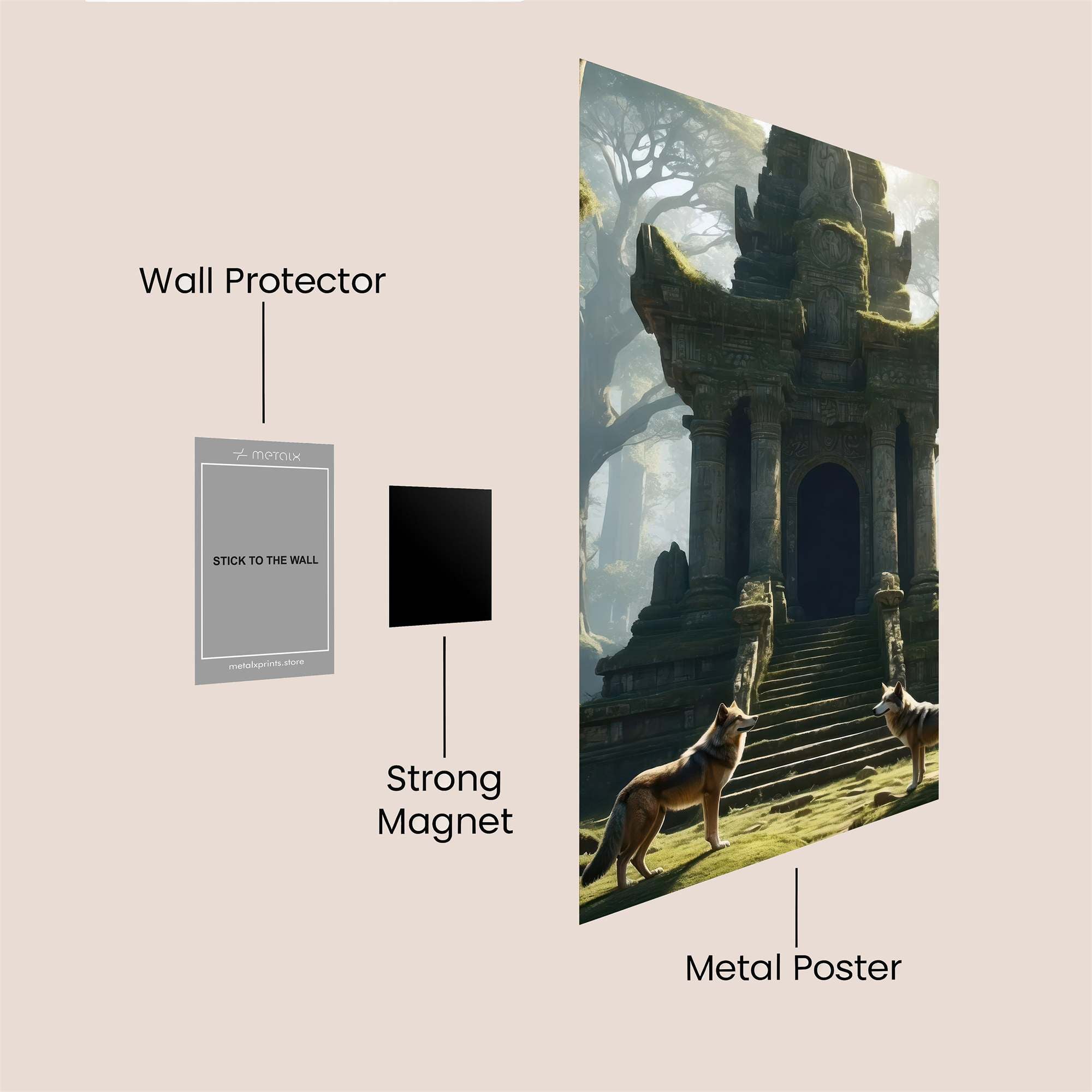 Temple Sentinels Safe Wall Magnetic / M