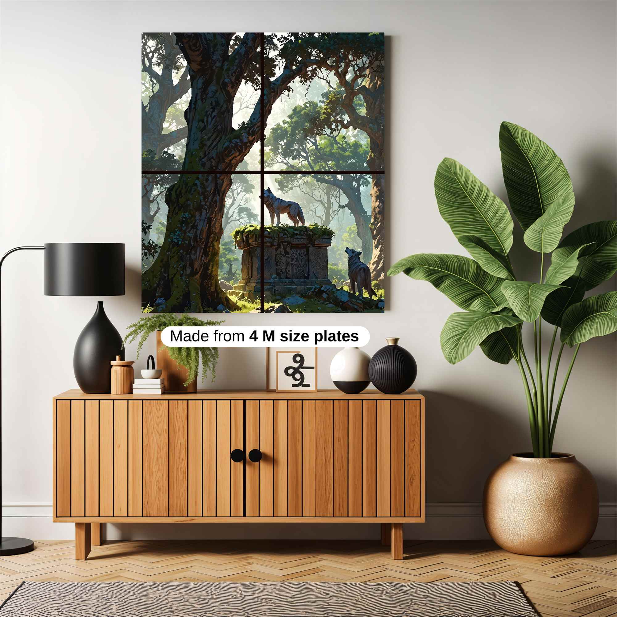 Wolf Reverie Safe Wall Magnetic / M