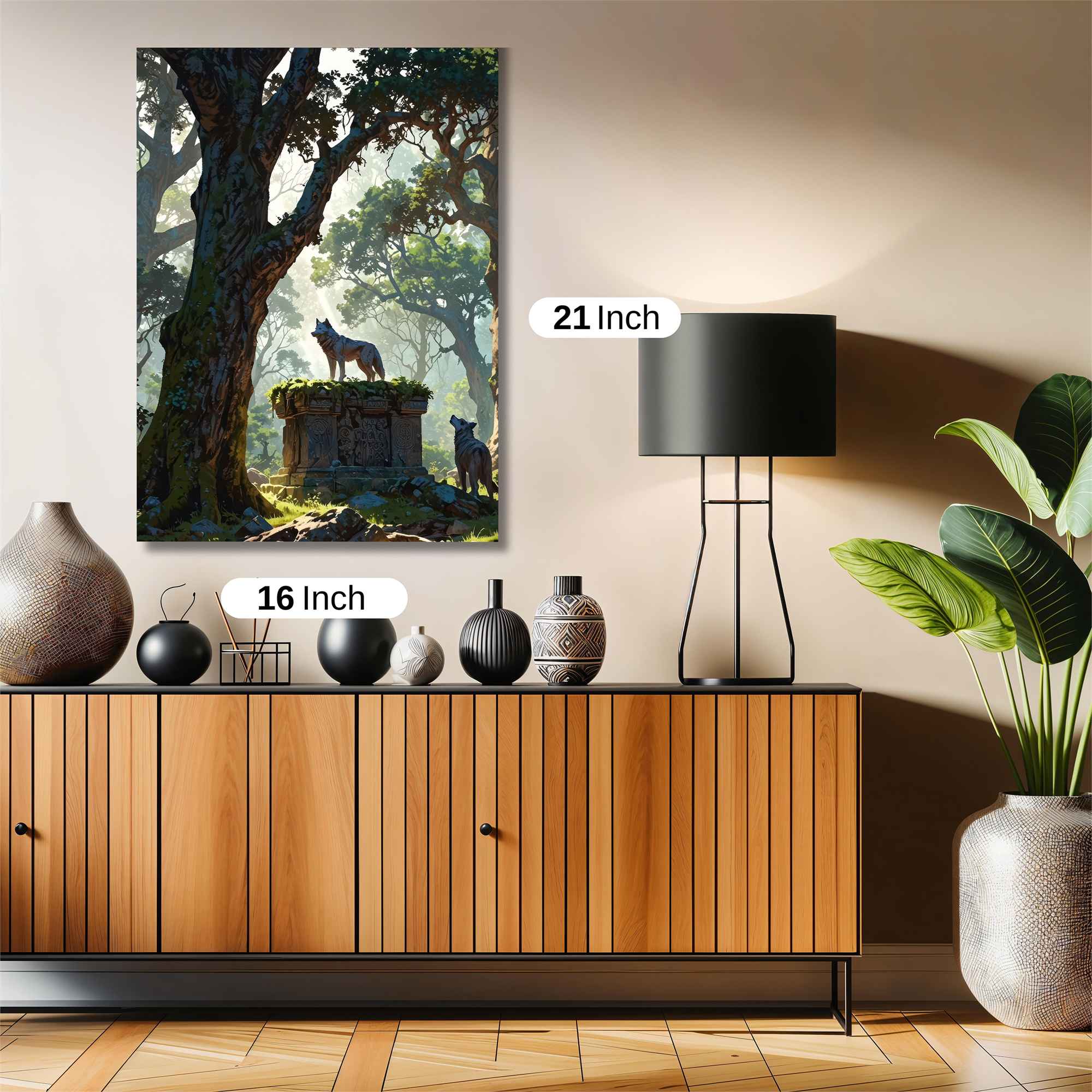 Wolf Reverie Safe Wall Magnetic / M