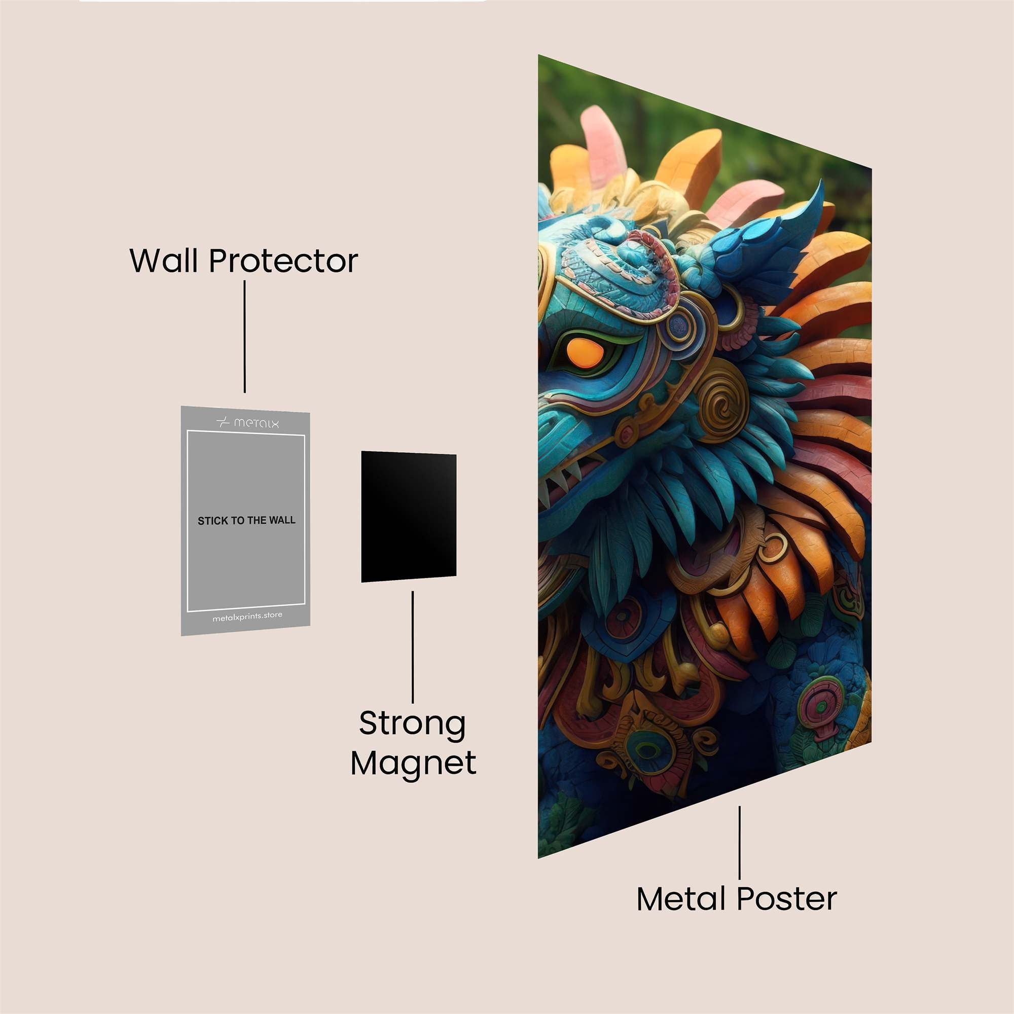 Mythic Vibrance Safe Wall Magnetic / M