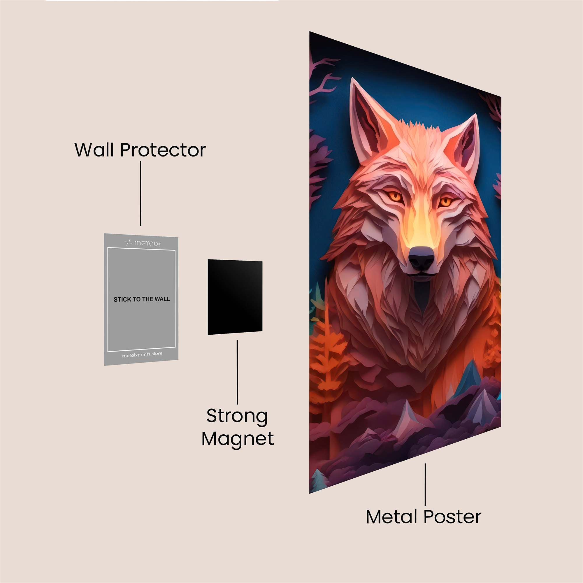 Lupine Serenity Safe Wall Magnetic / M