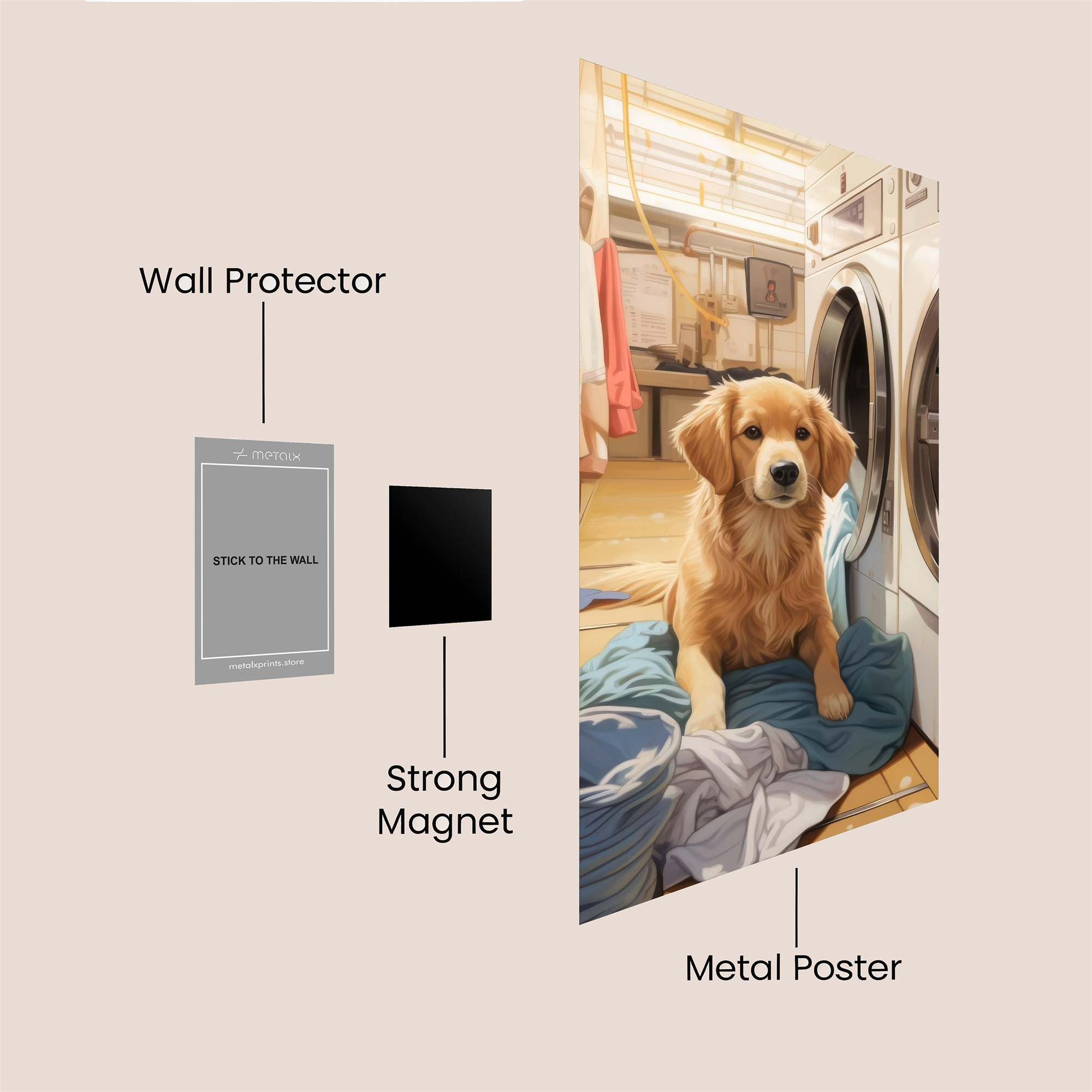 Laundry Companion Safe Wall Magnetic / M