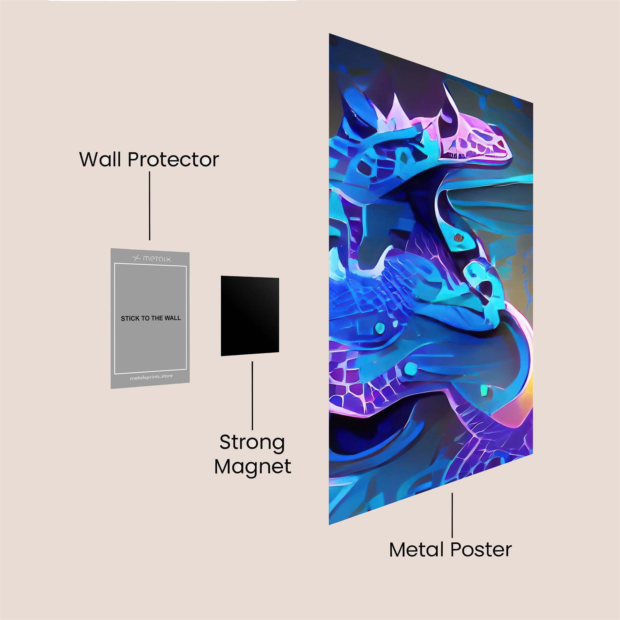 Lizard Luminosity Safe Wall Magnetic / M