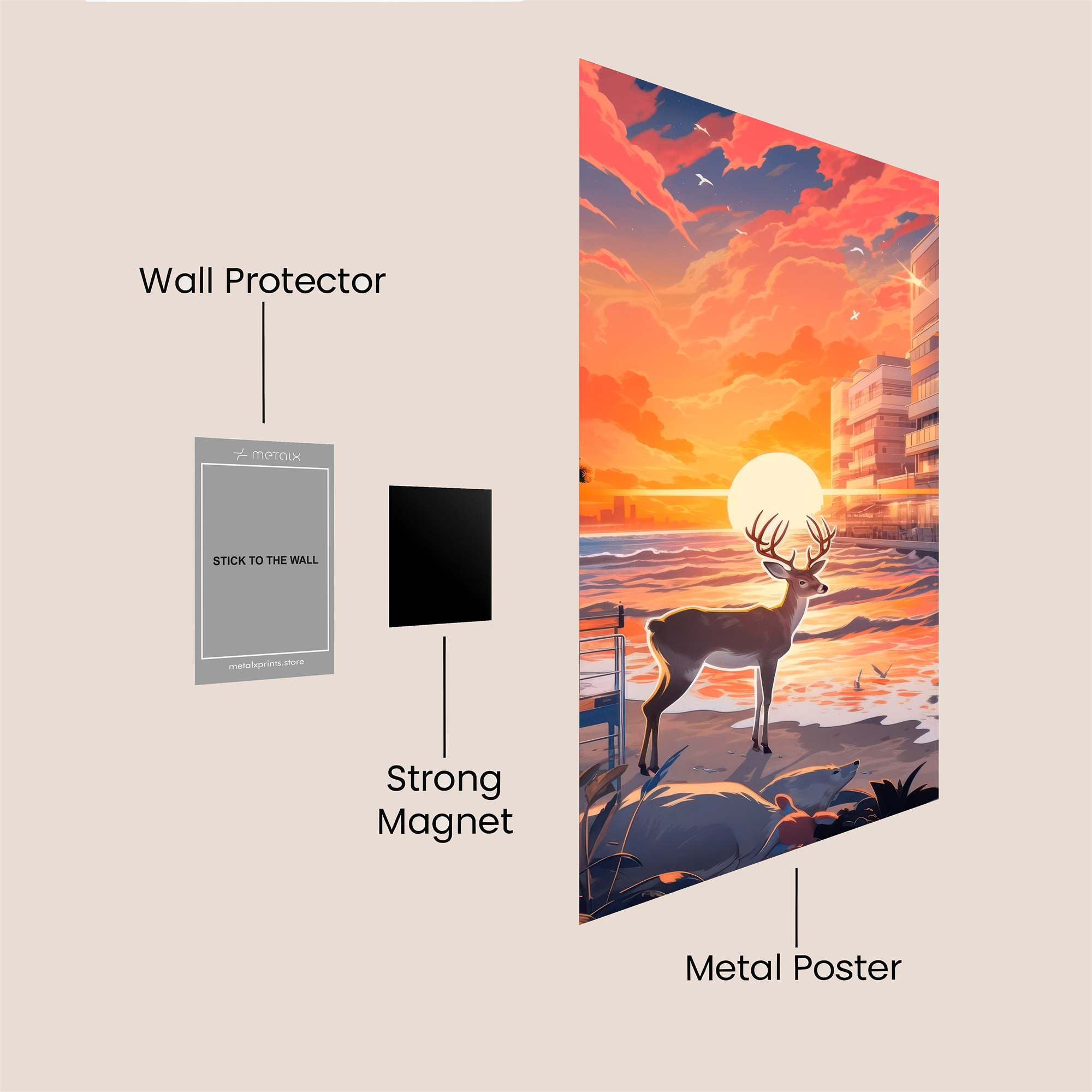 Urban Serenity Safe Wall Magnetic / M