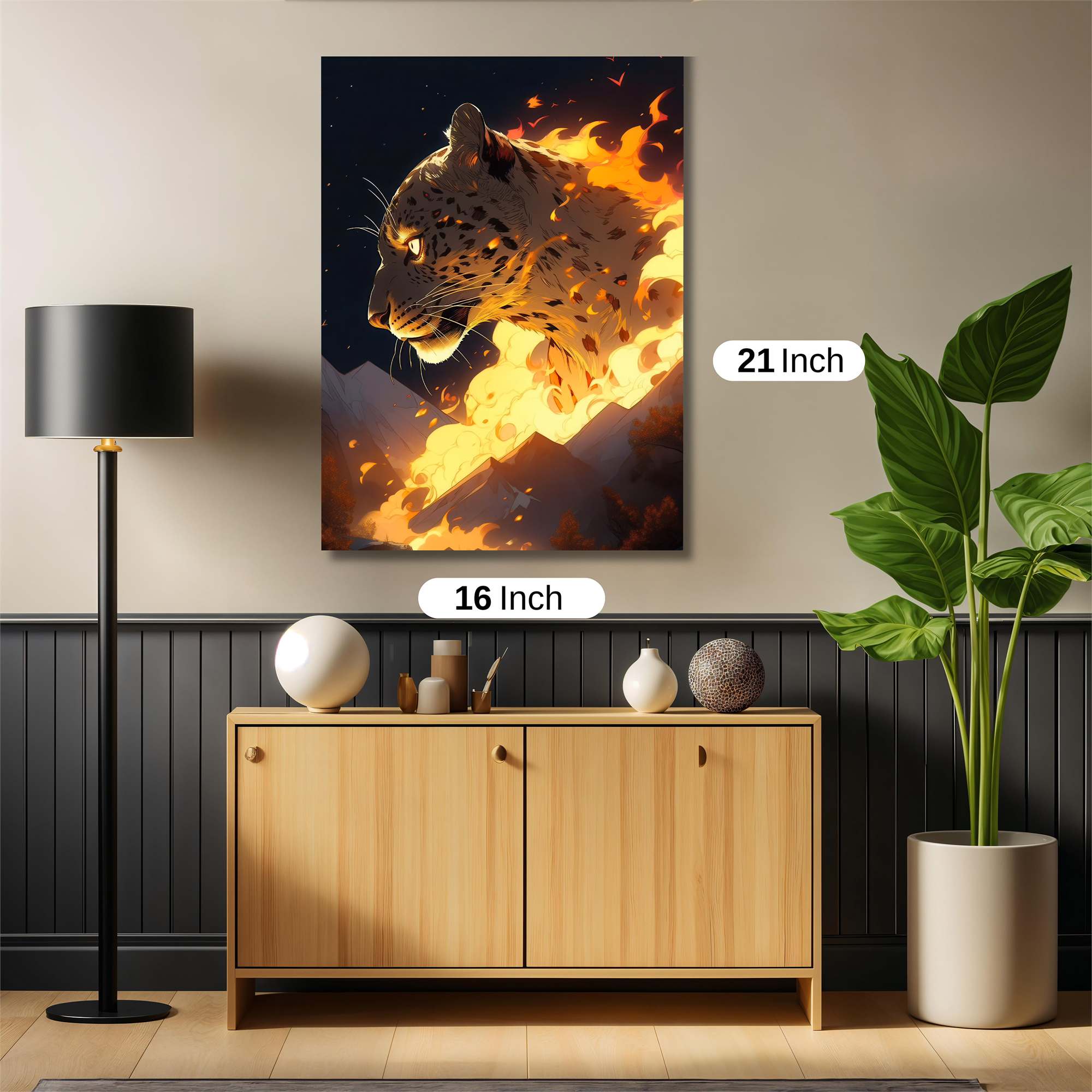 Leopard Blaze Safe Wall Magnetic / M