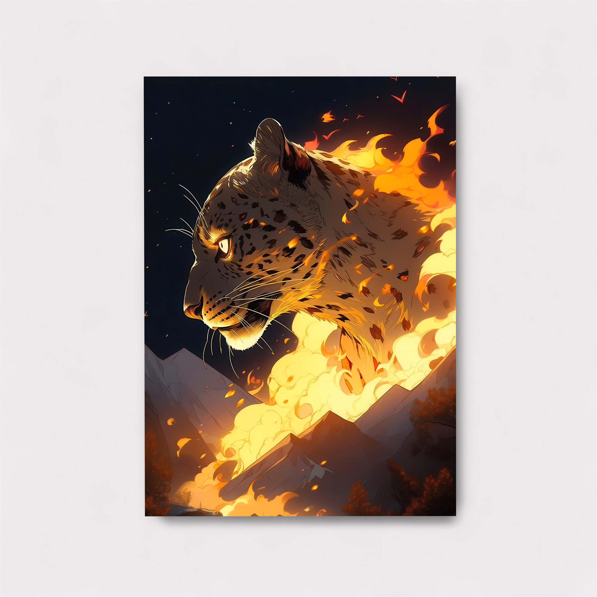 Leopard Blaze Safe Wall Magnetic / M