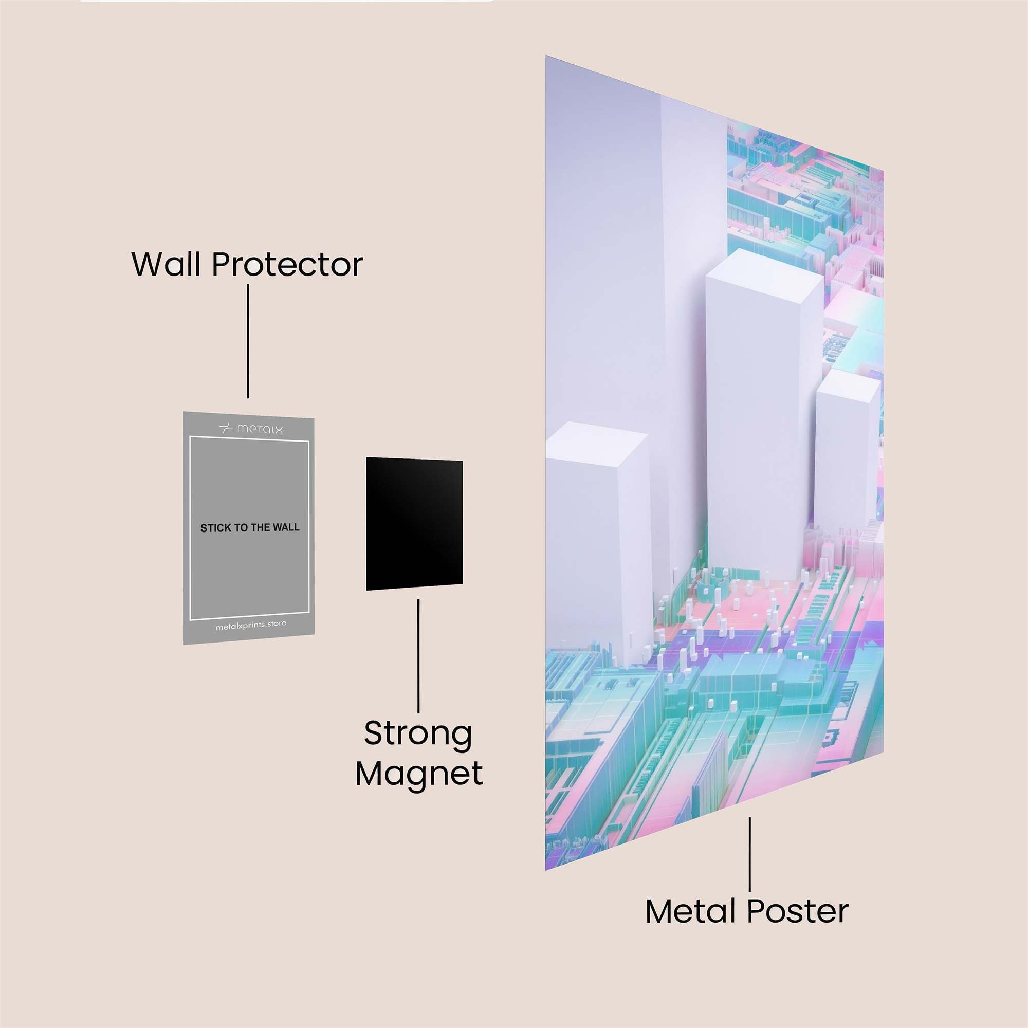 Dreamscape Serenity Safe Wall Magnetic / M