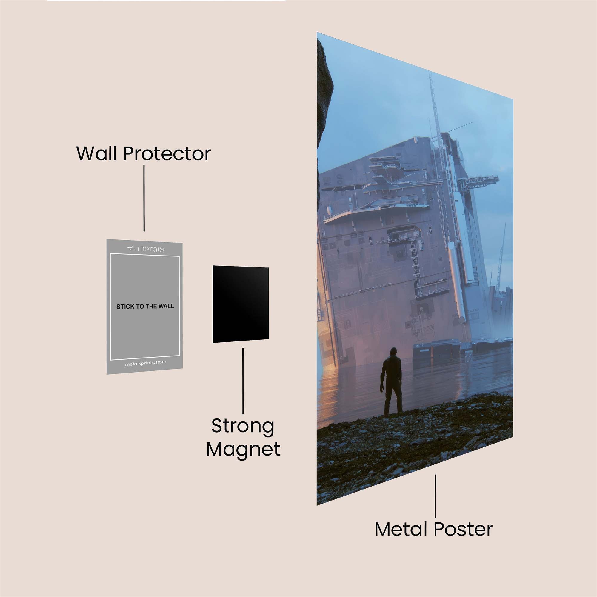 Wreckage Wonder Safe Wall Magnetic / M