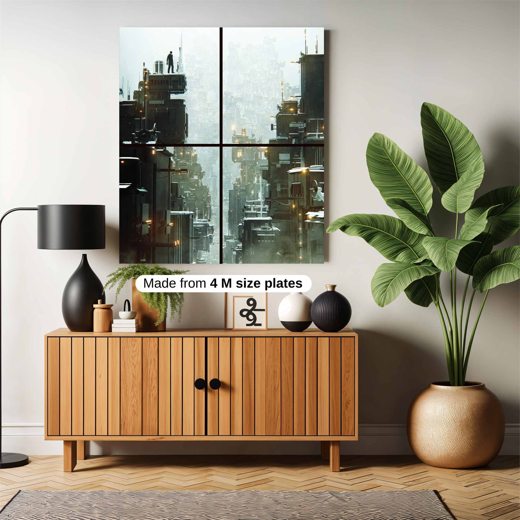 Futuristic Solitude Safe Wall Magnetic / M