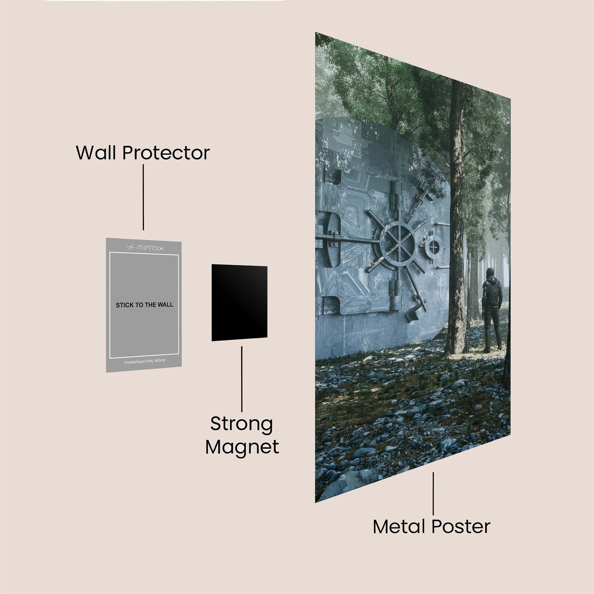 Vault Discovery Safe Wall Magnetic / M