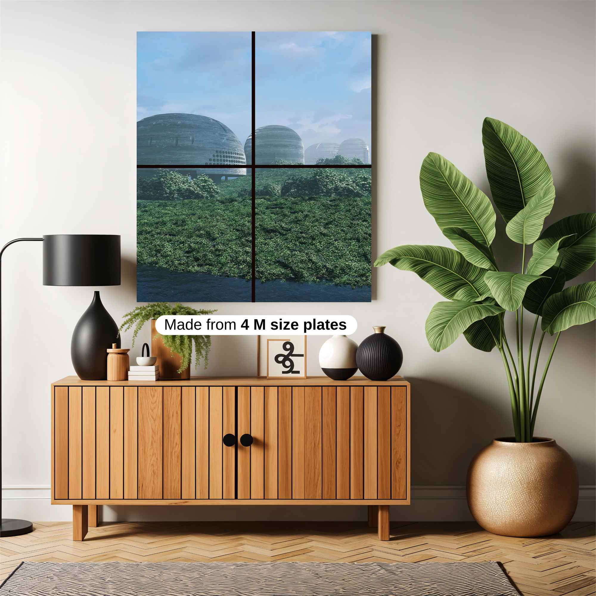 Futuristic Serenity Safe Wall Magnetic / M