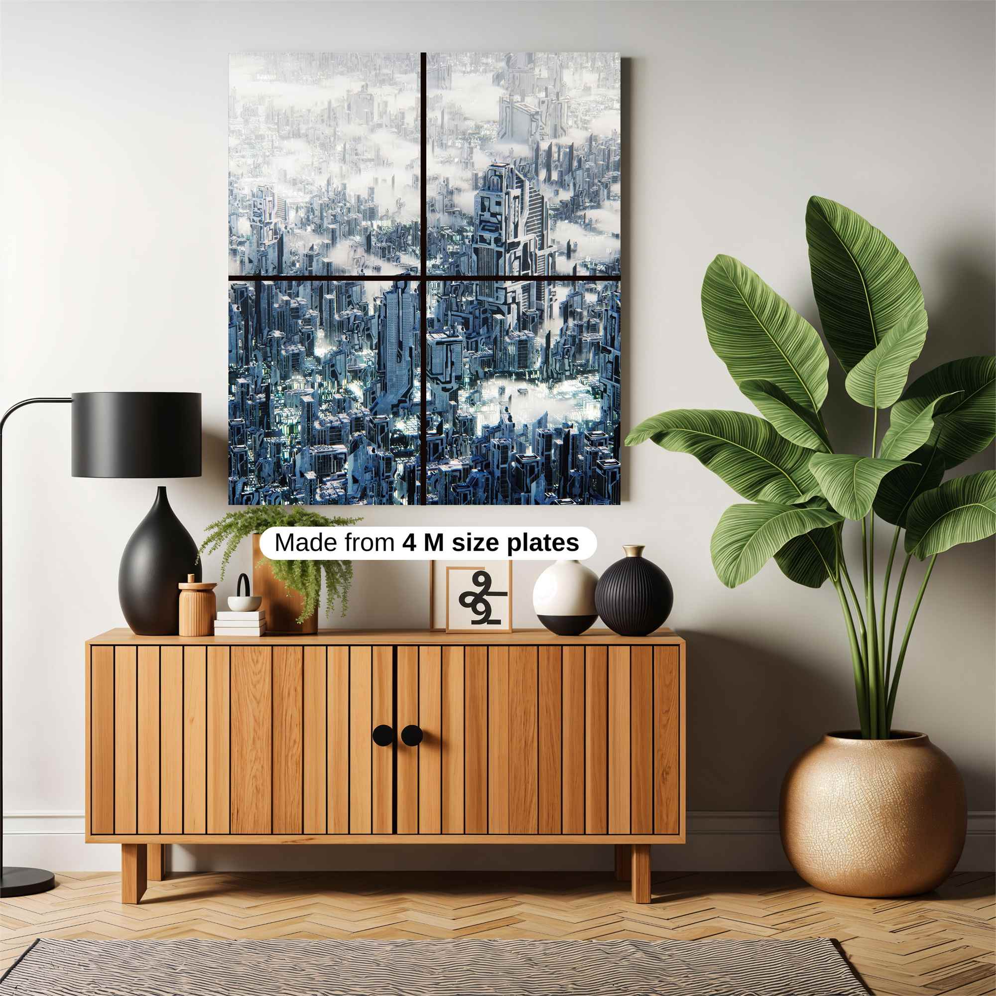 Frozen Metropolis Safe Wall Magnetic / M