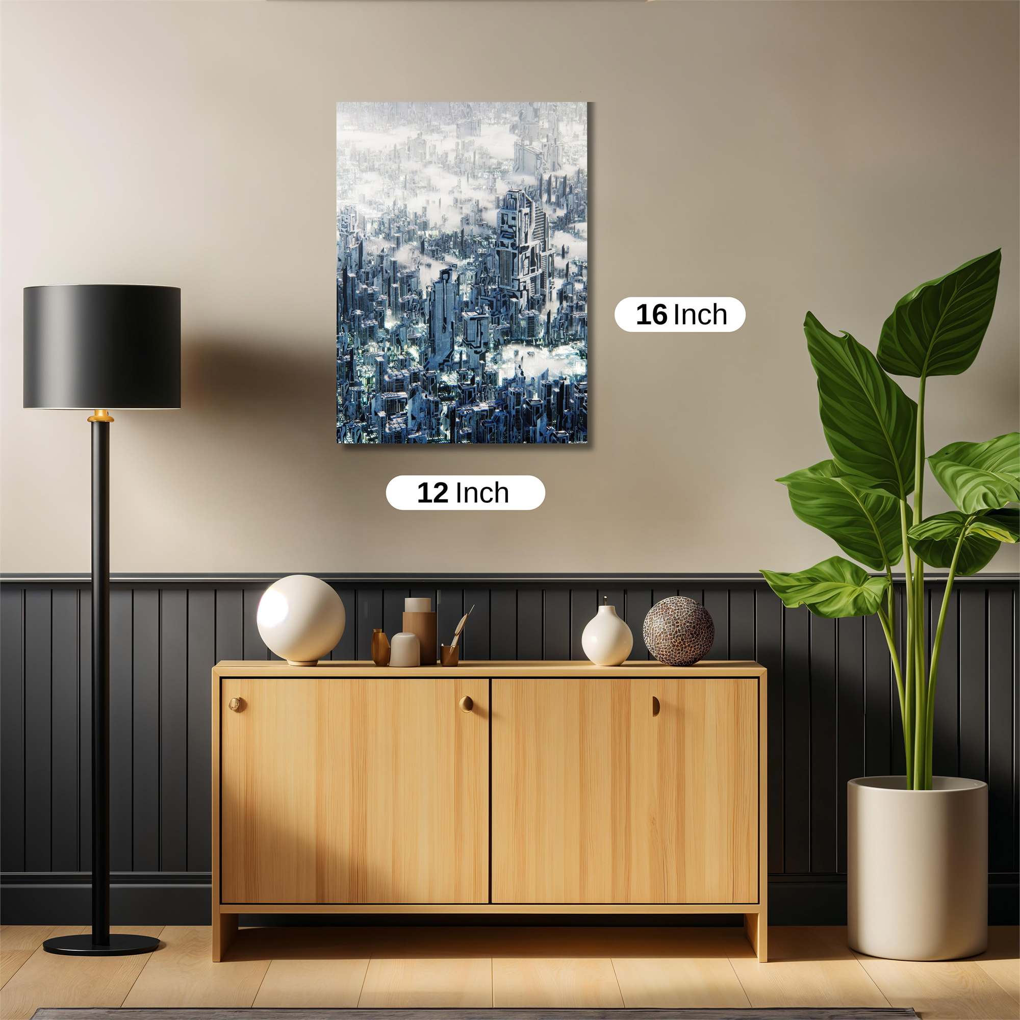 Frozen Metropolis Safe Wall Magnetic / M