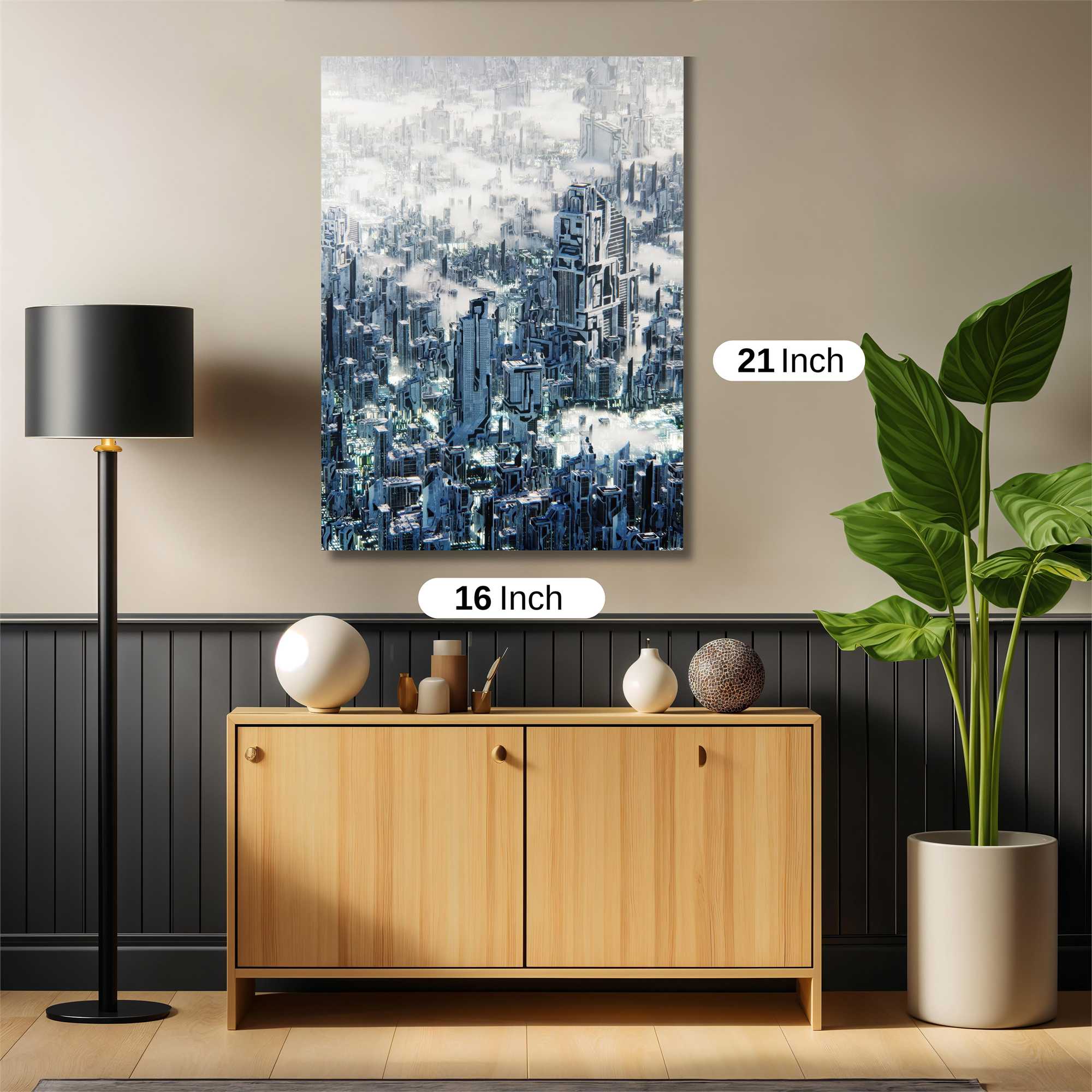 Frozen Metropolis Safe Wall Magnetic / M