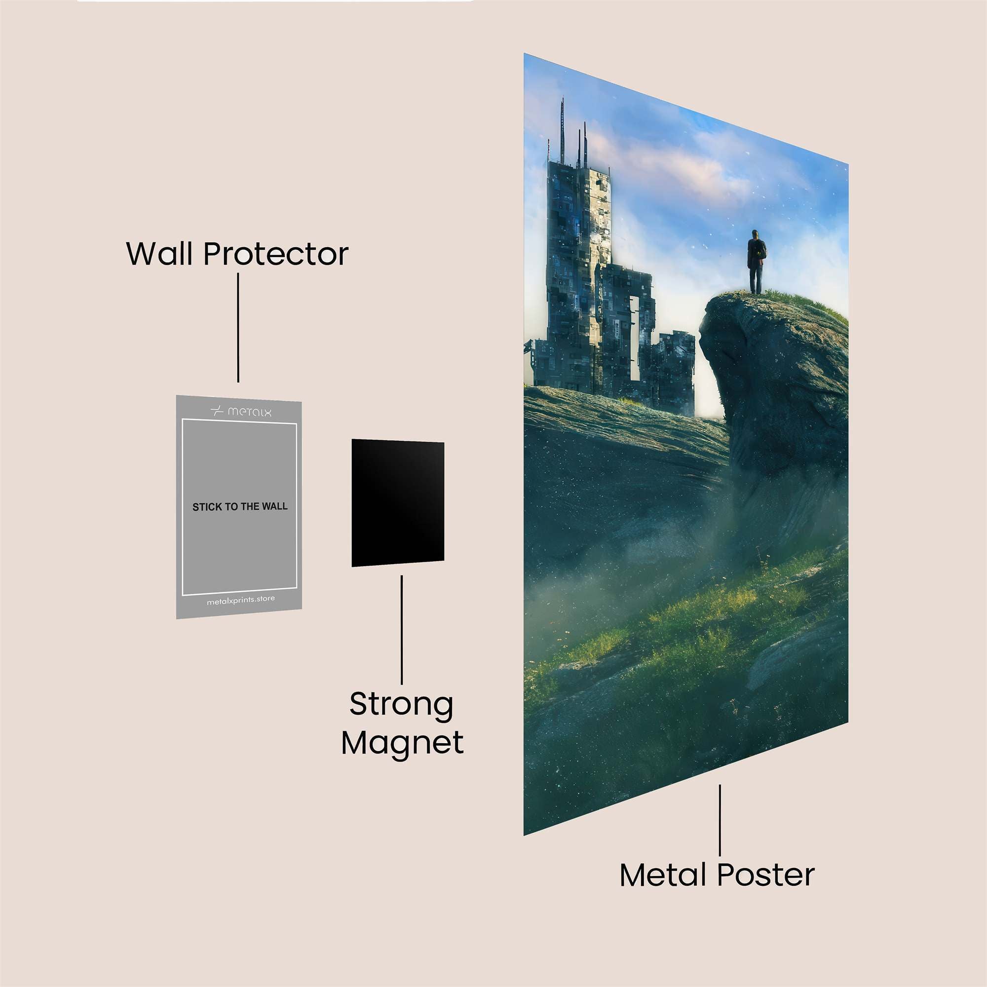 Solitary Wanderlust Safe Wall Magnetic / M