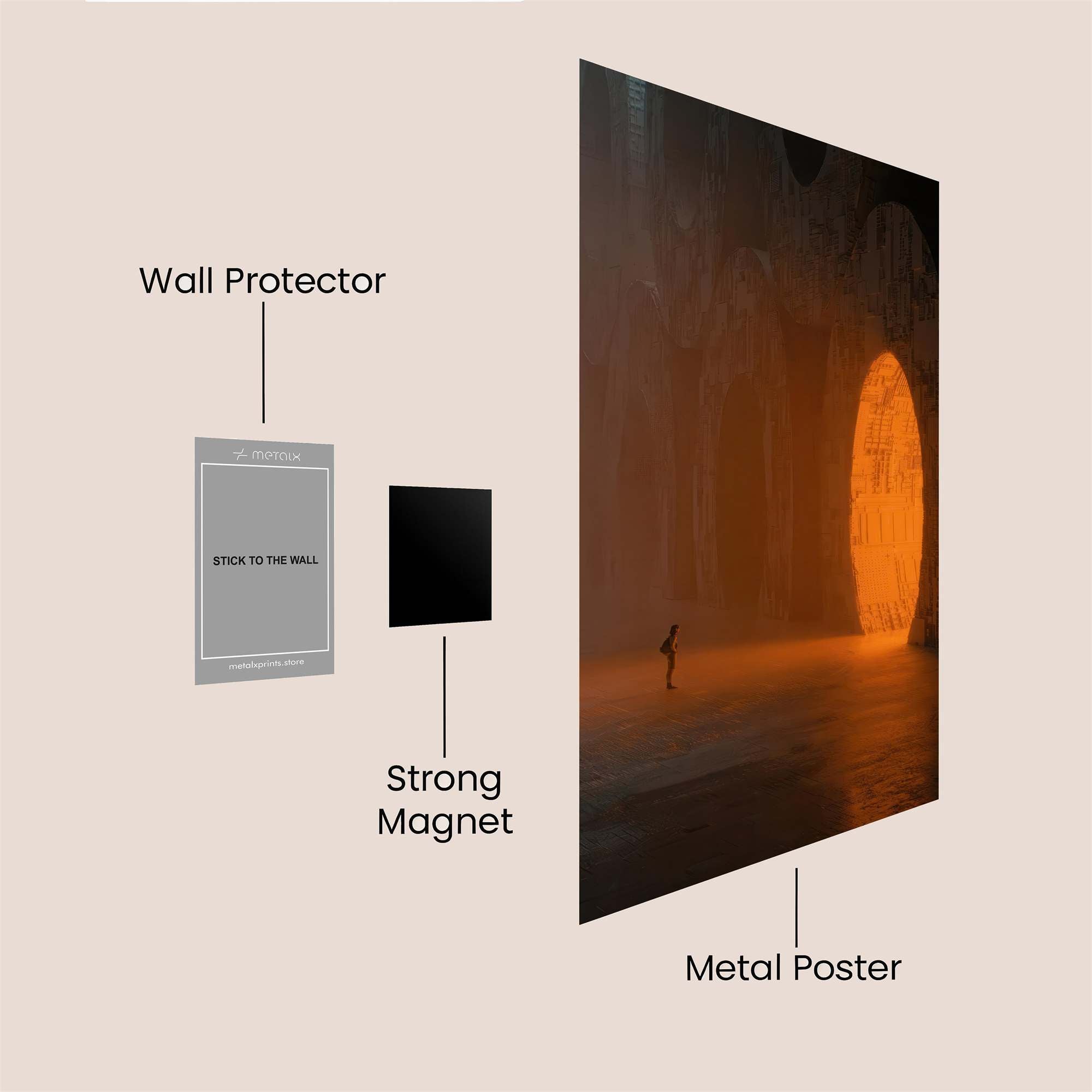 Portal Awe Safe Wall Magnetic / M