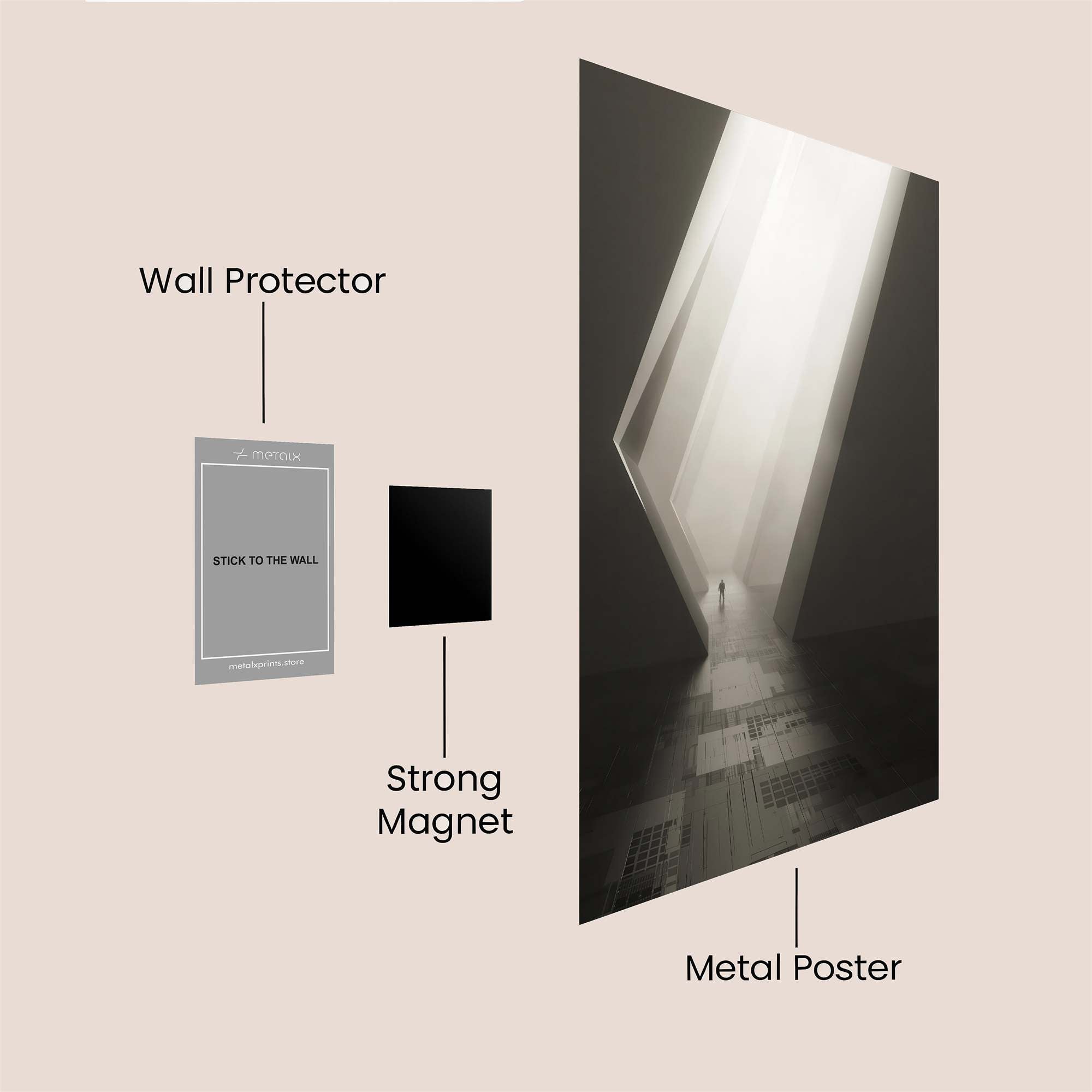 Luminous Passage Safe Wall Magnetic / M