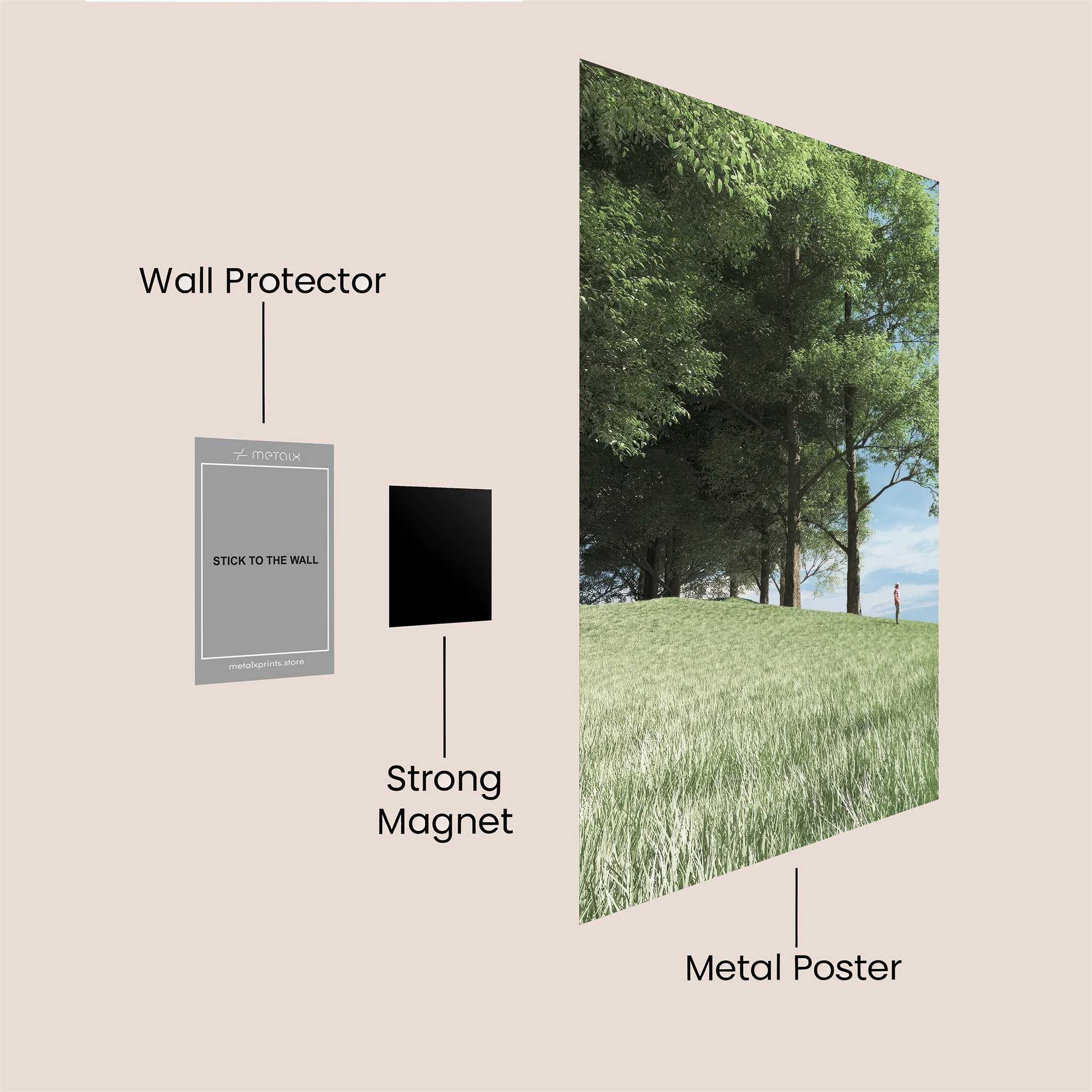 Solitary Reverie Safe Wall Magnetic / M