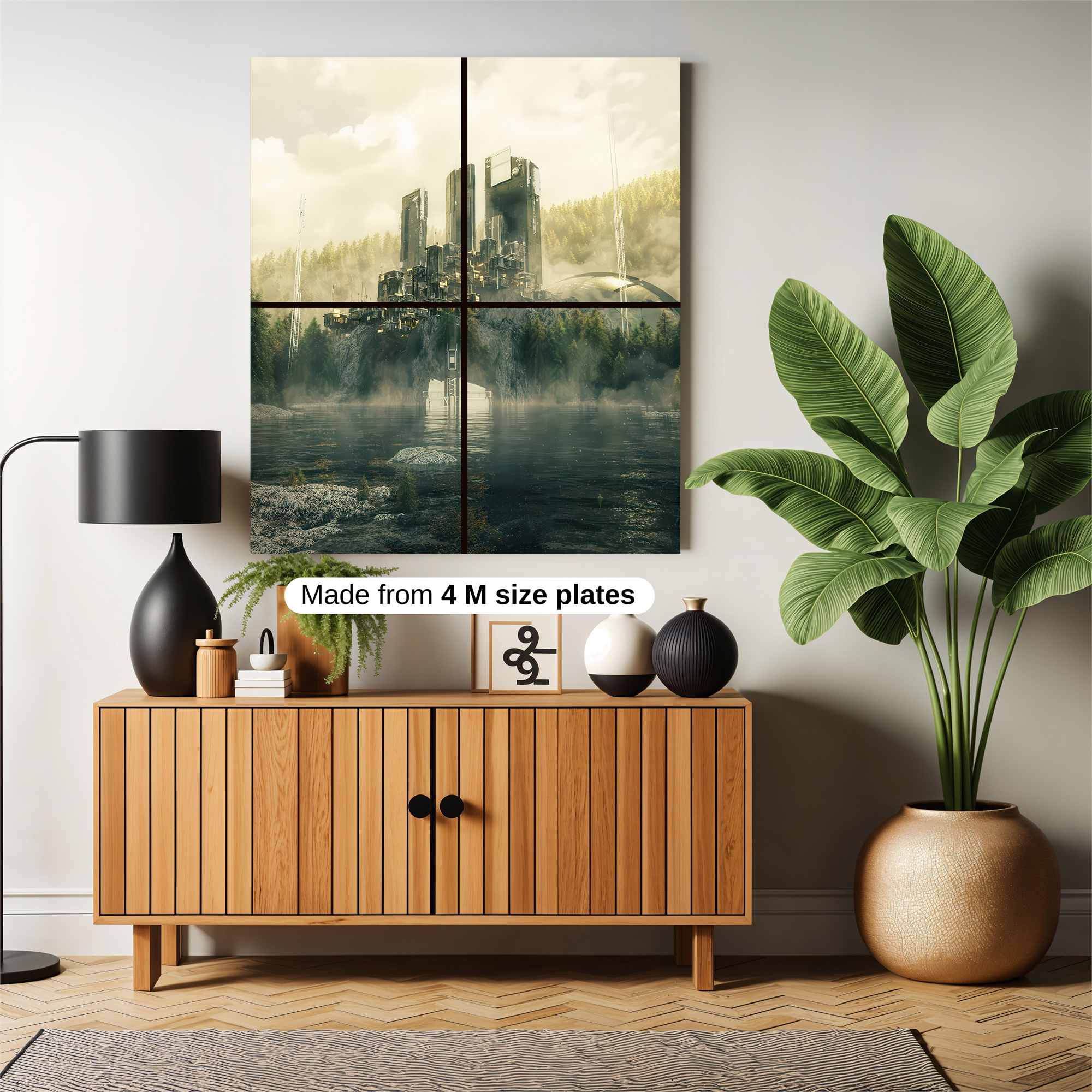 Futuristic Tranquility Safe Wall Magnetic / M