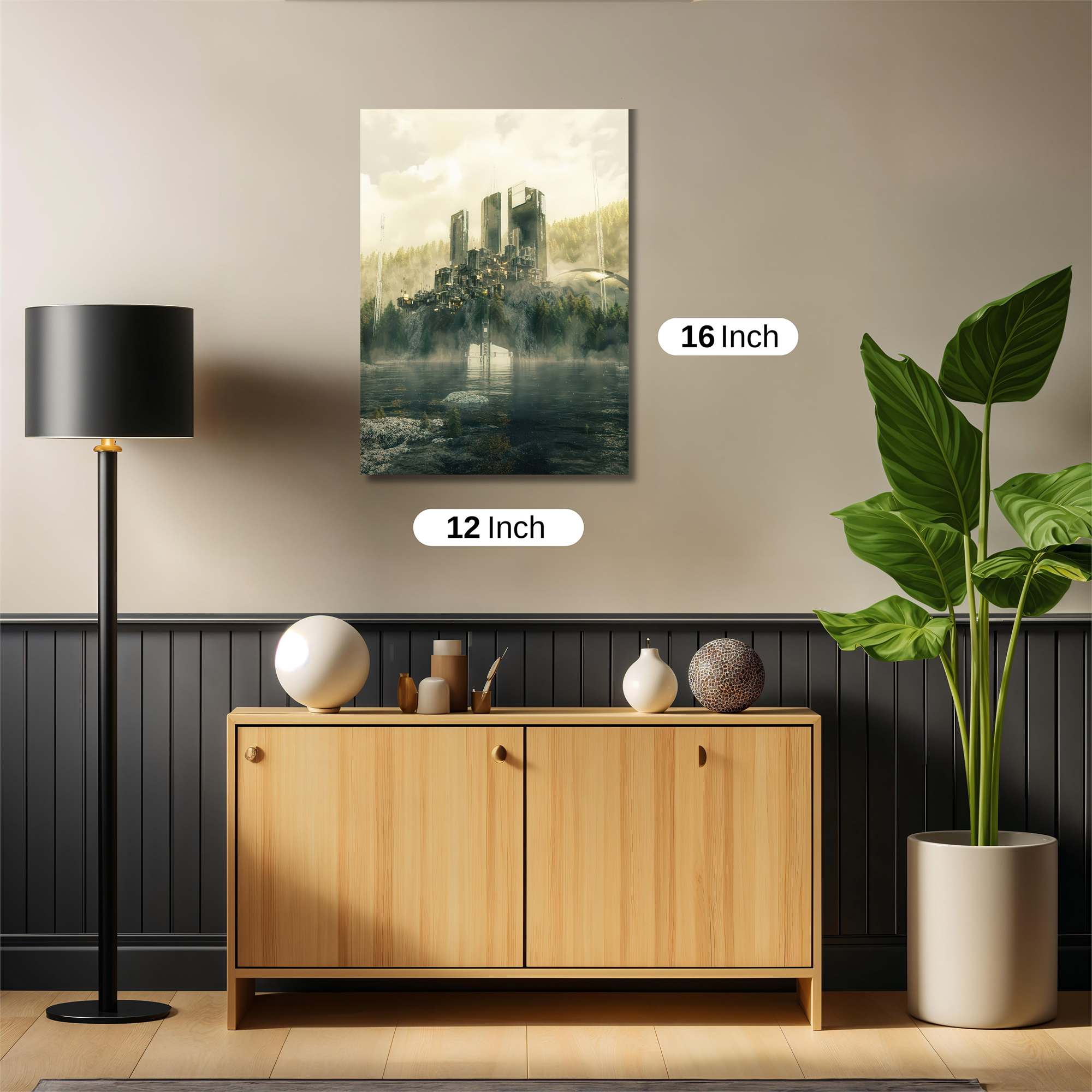 Futuristic Tranquility Safe Wall Magnetic / M