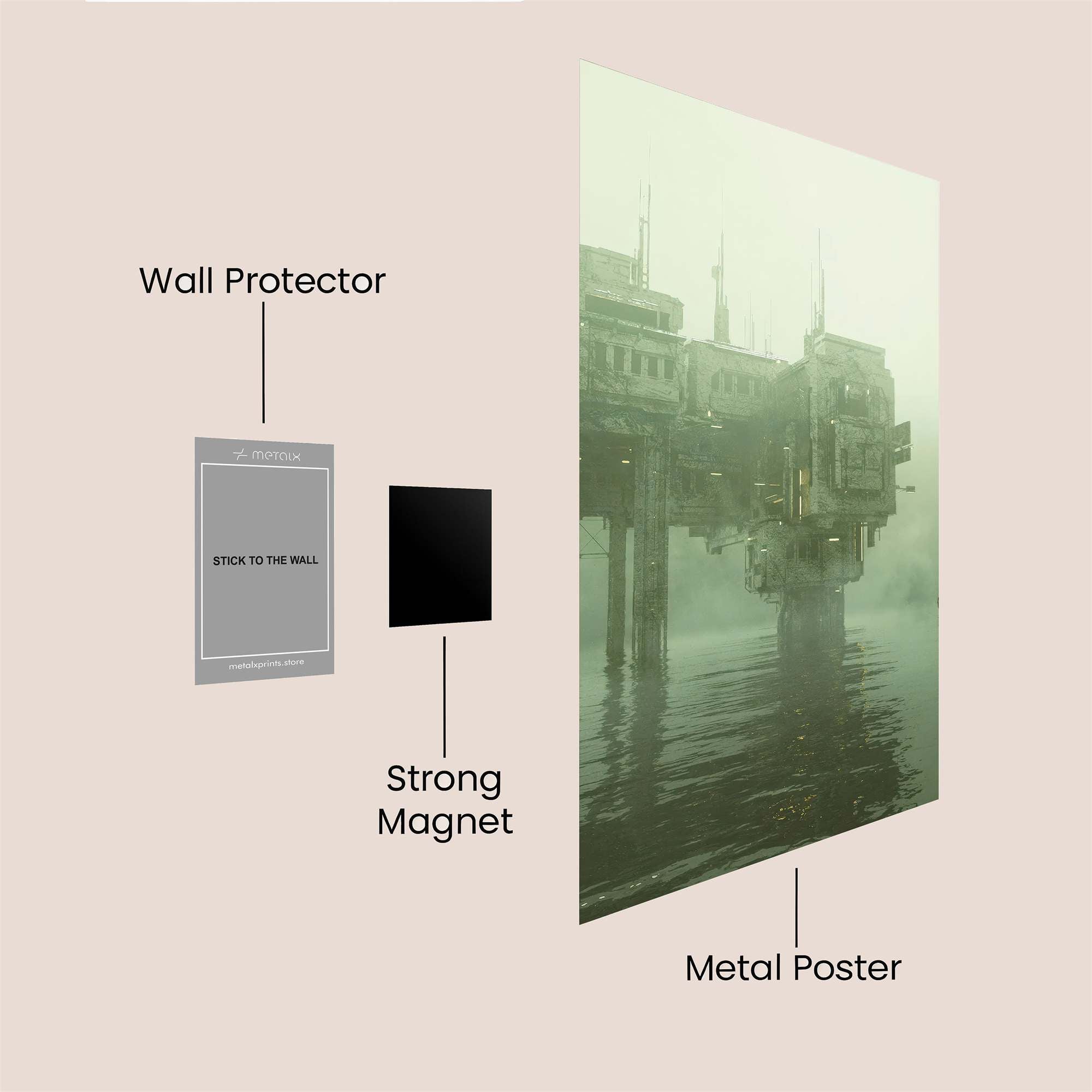 Misty Fortress Safe Wall Magnetic / M