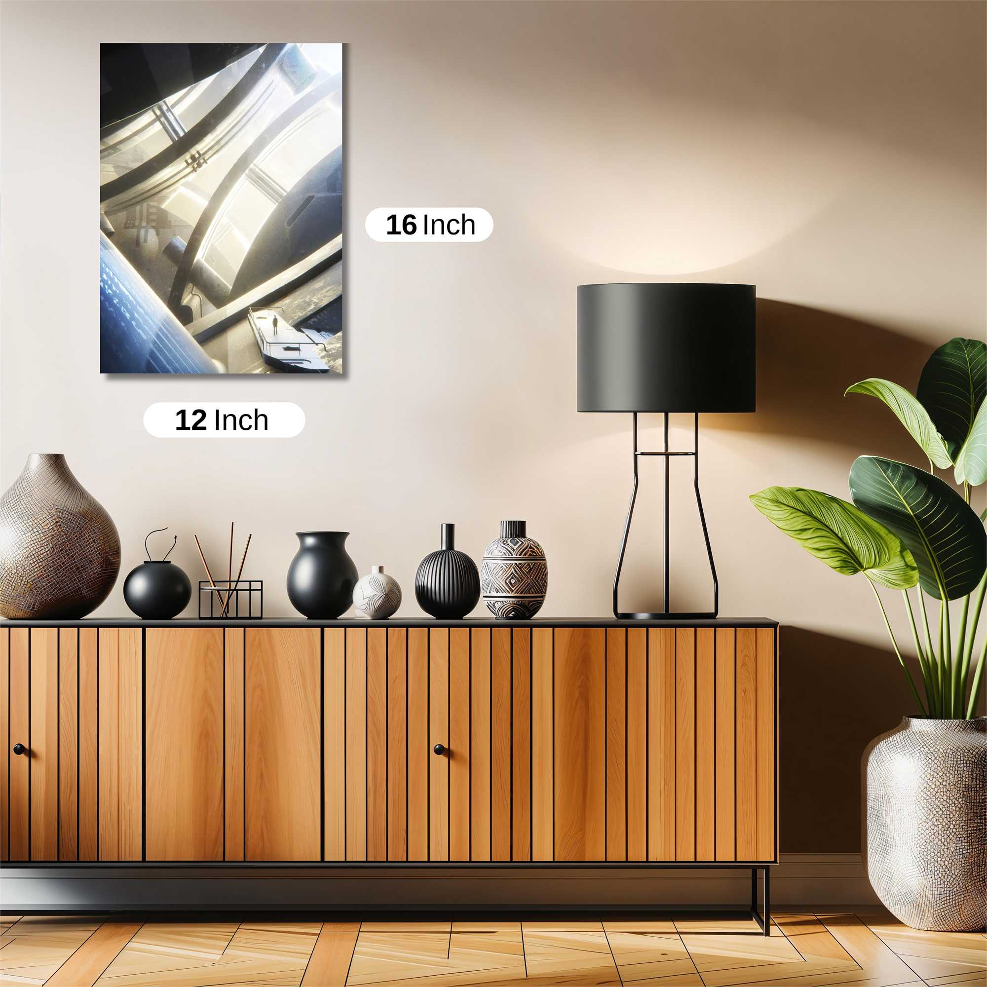 Futuristic Serenity Safe Wall Magnetic / M