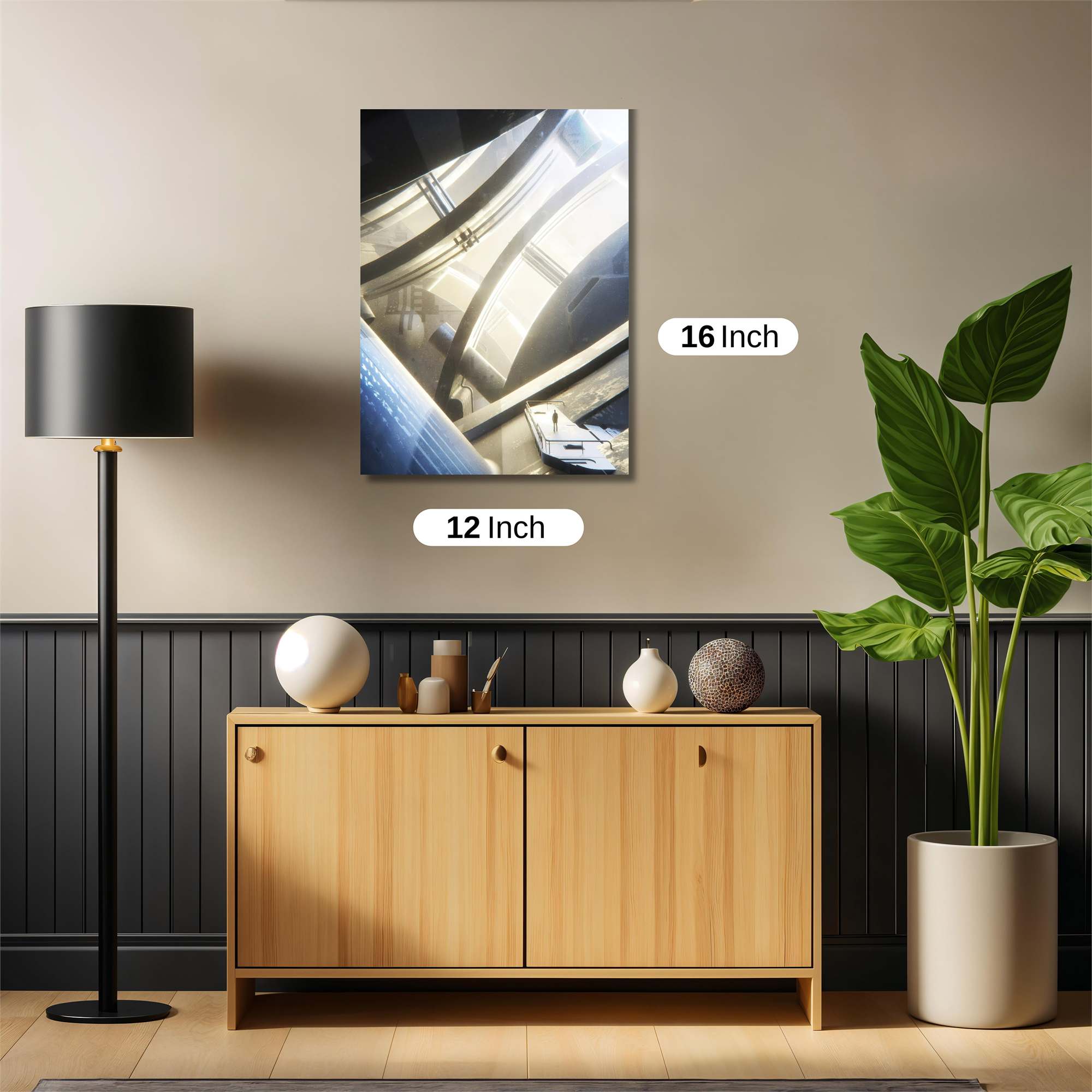 Futuristic Serenity Safe Wall Magnetic / M