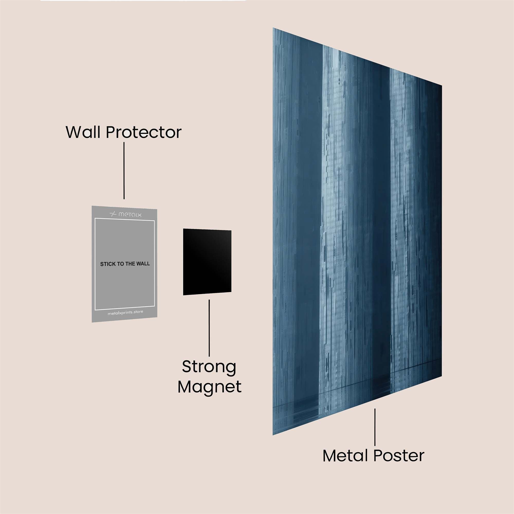 Monoliths Whisper Safe Wall Magnetic / M