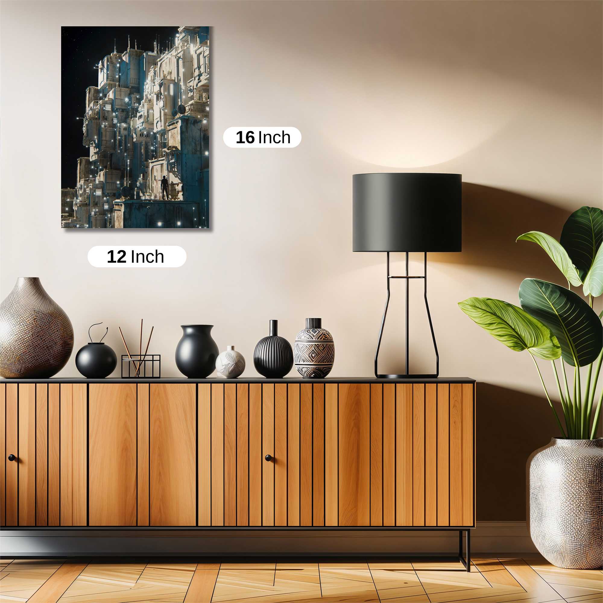 Futuristic Fortress Safe Wall Magnetic / M