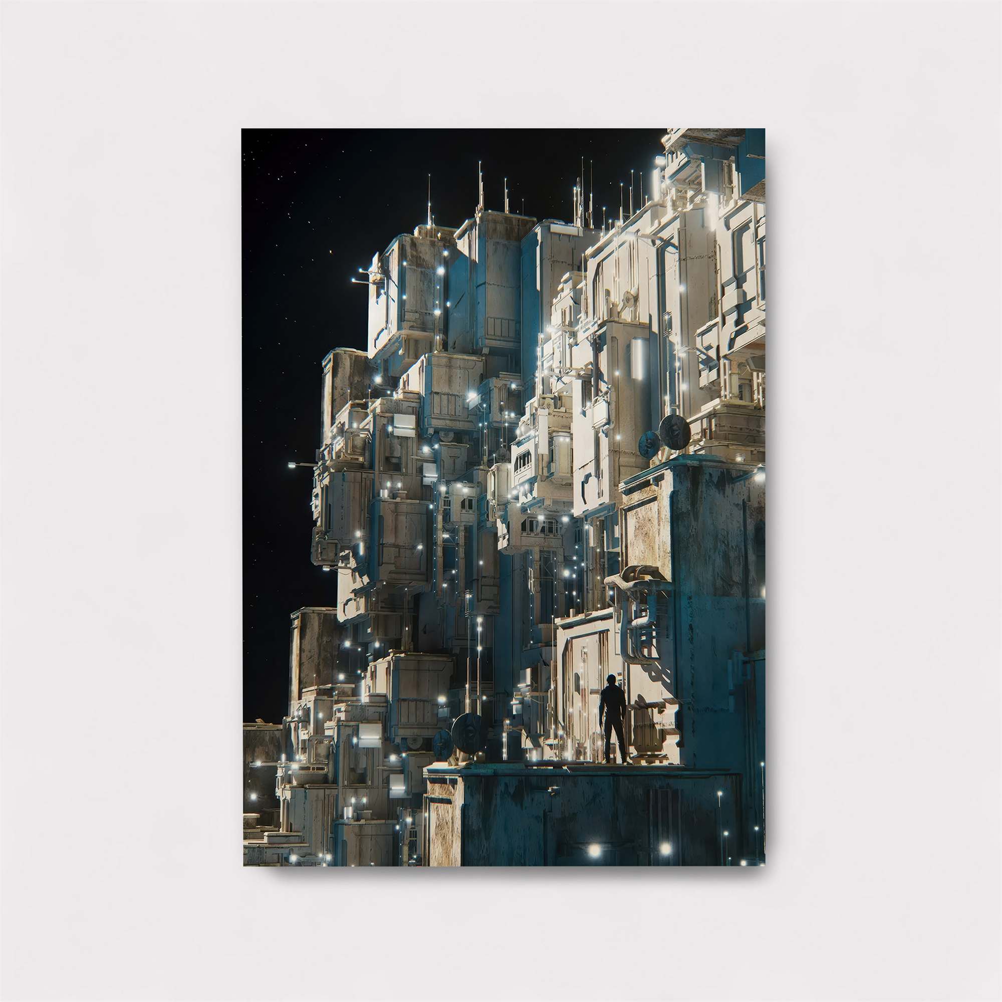 Futuristic Fortress Safe Wall Magnetic / M