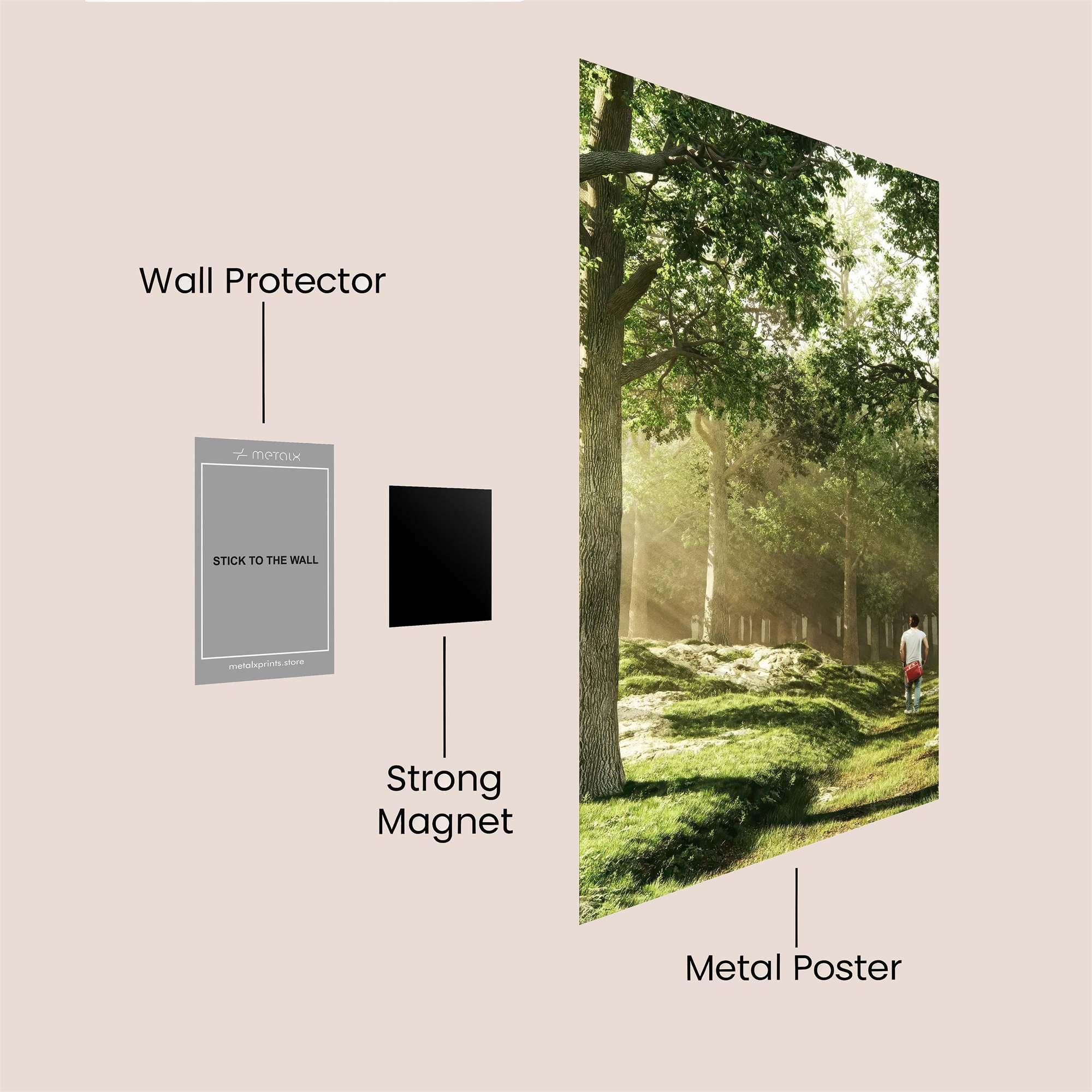 Forest Serenity Safe Wall Magnetic / M