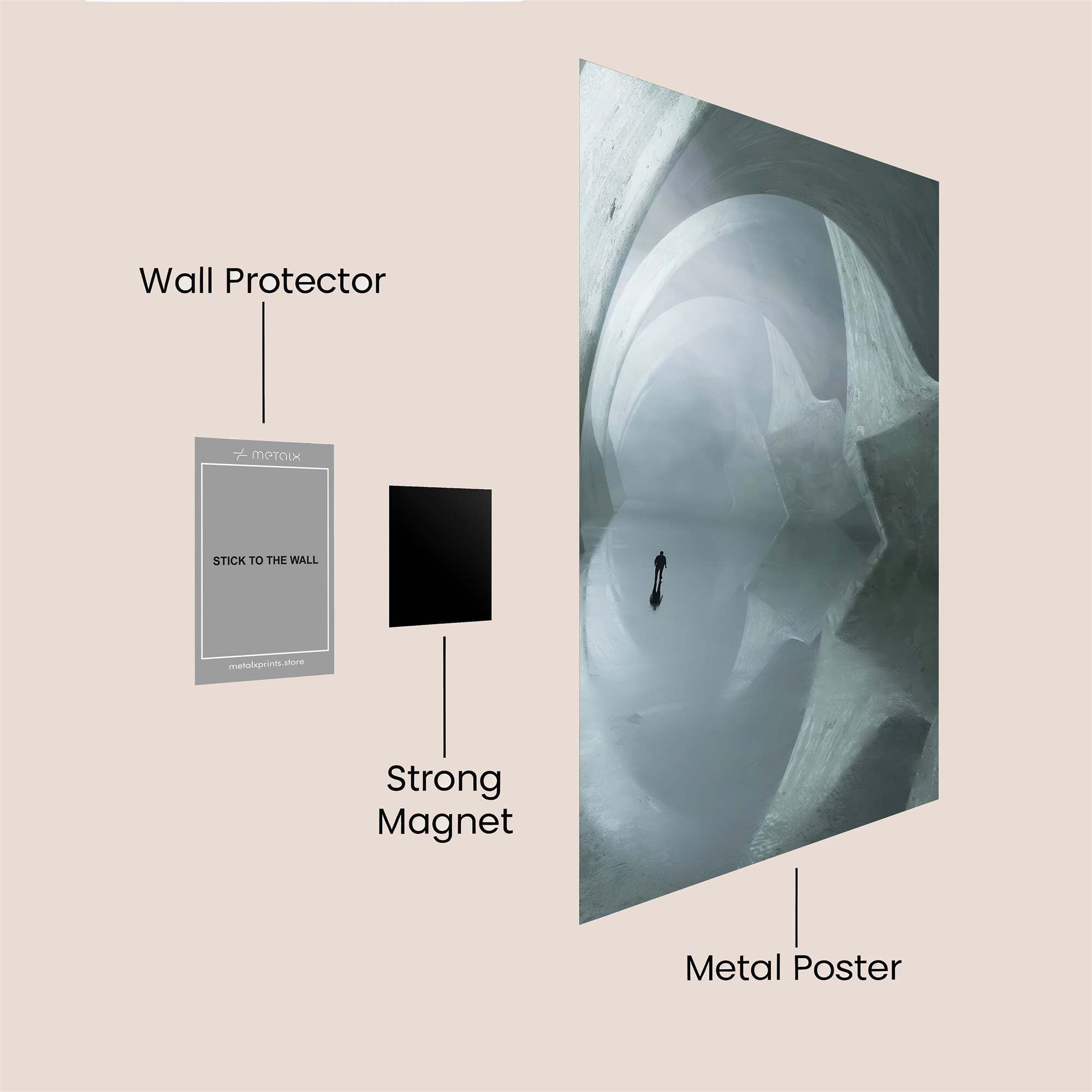 Architectural Whisper Safe Wall Magnetic / M