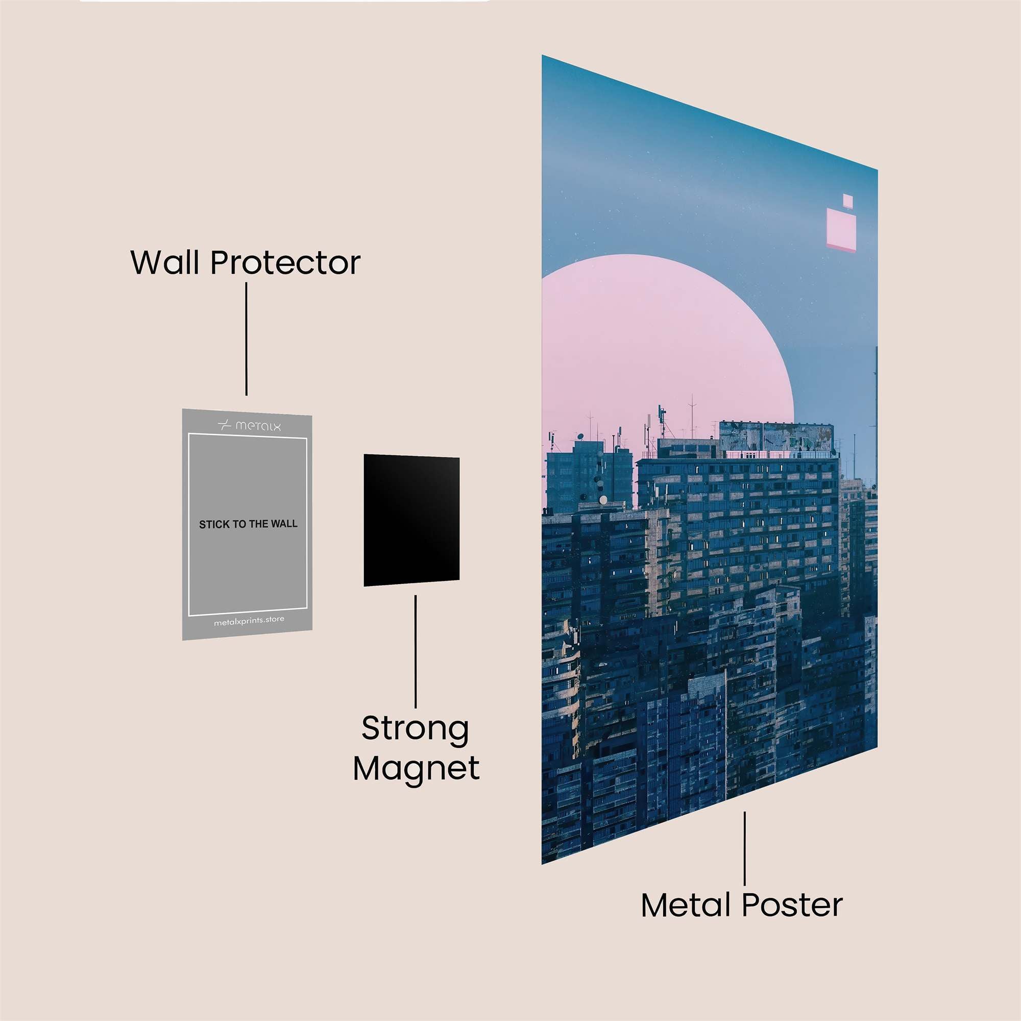 Urban Reverie Safe Wall Magnetic / M